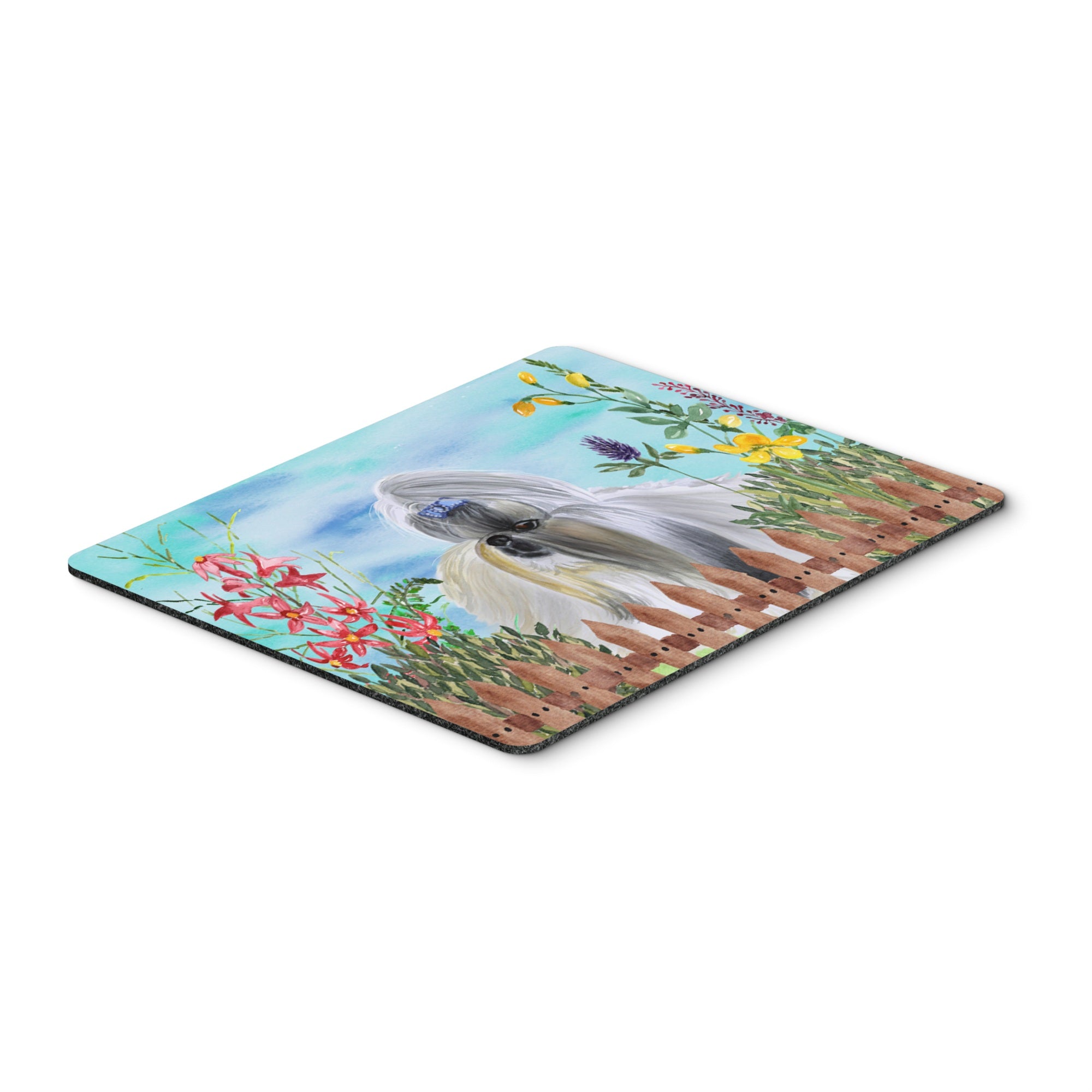  inchCarolines Treasures Shih Tzu Spring Mouse Pad, Hot Pad or Trivet, 7.75 inch inch x 9.25 inch inch, Multicolor (CK1228MP) inch