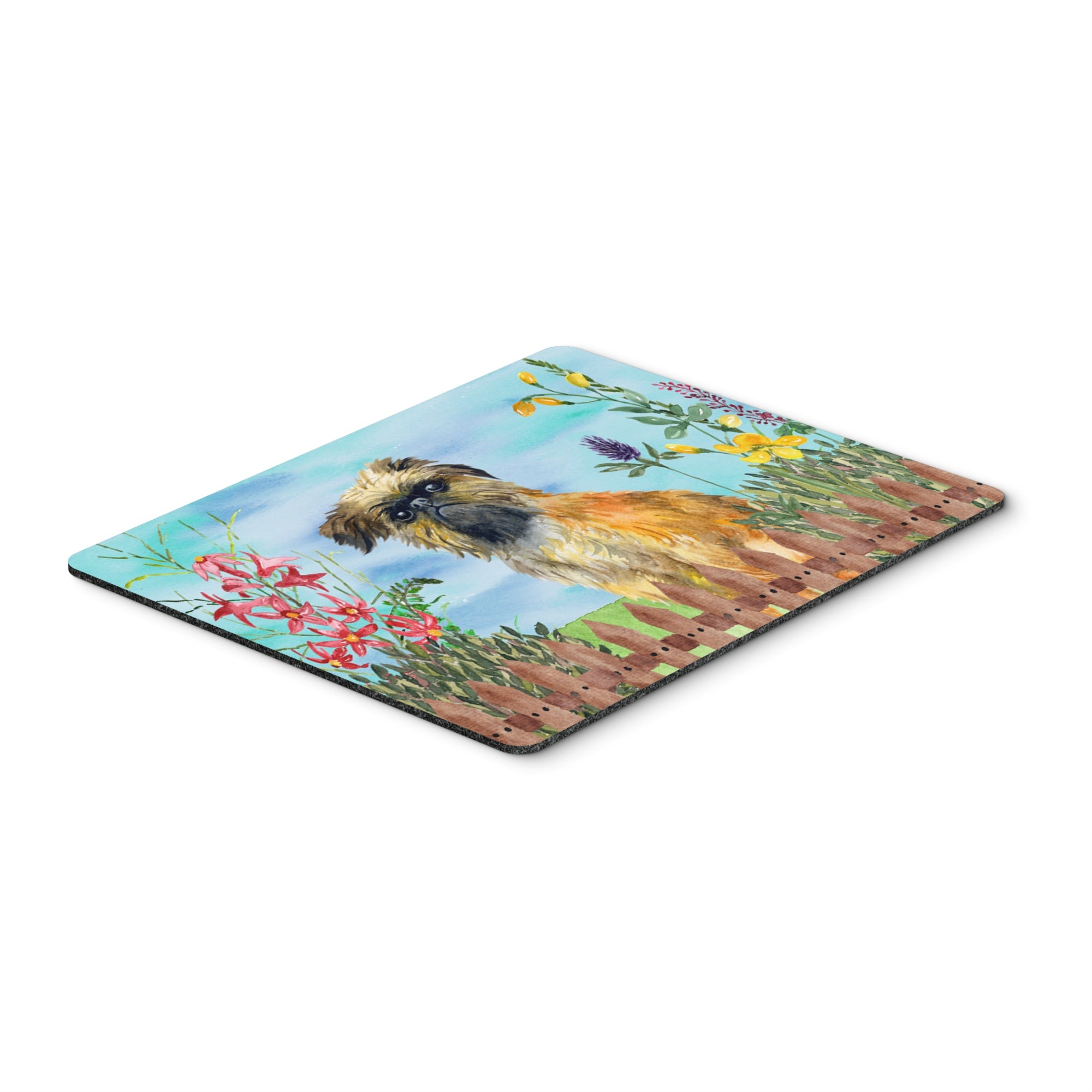  inchCarolines Treasures Brussels Griffon Spring Mouse Pad, Hot Pad or Trivet, 7.75 inch inch x 9.25 inch inch, Multicolor (CK1249MP) inch