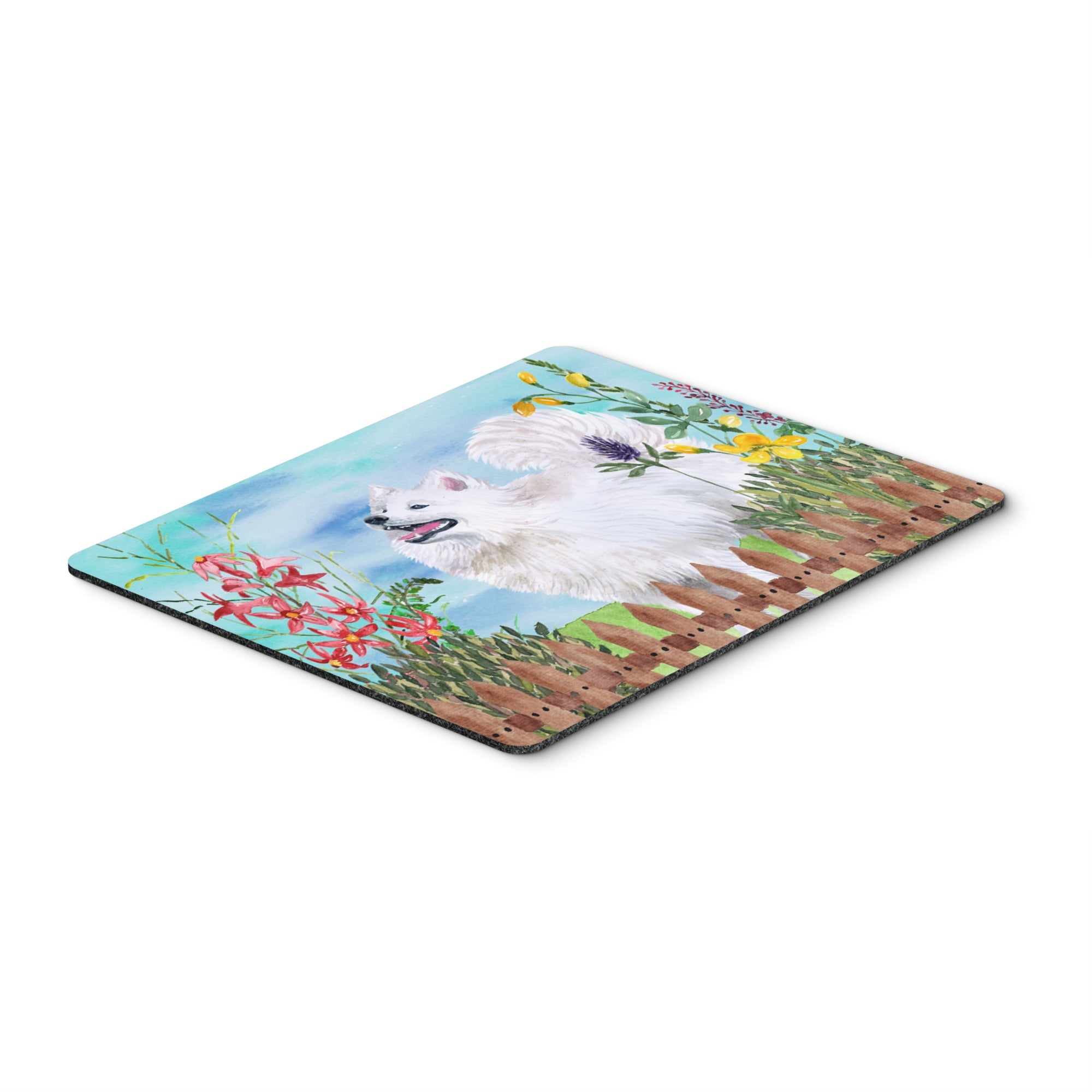  inchCarolines Treasures Samoyed Spring Mouse Pad, Hot Pad or Trivet, 7.75 inch inch x 9.25 inch inch, Multicolor (CK1253MP) inch