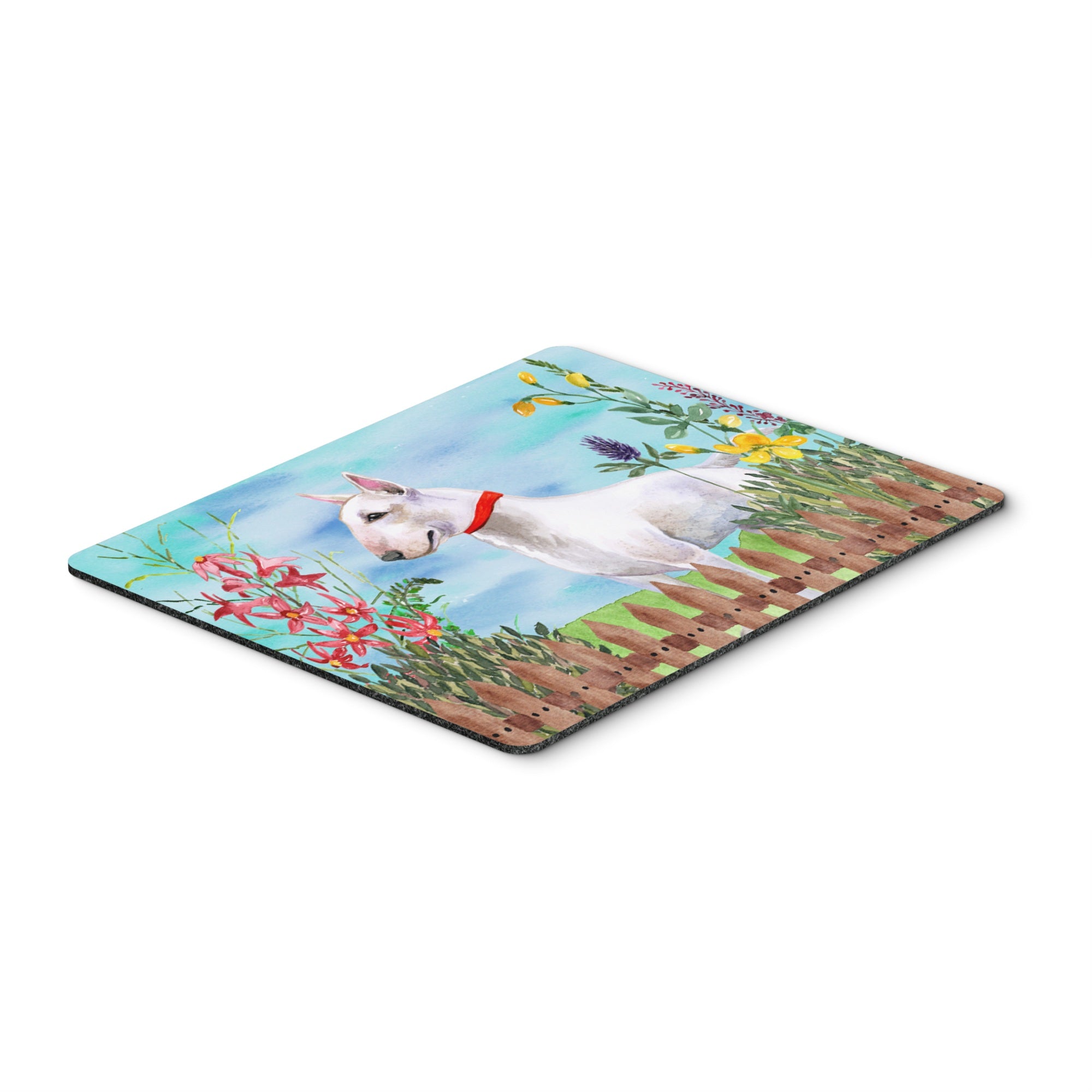  inchCarolines Treasures Bull Terrier Spring Mouse Pad, Hot Pad or Trivet, 7.75 inch inch x 9.25 inch inch, Multicolor (CK1255MP) inch