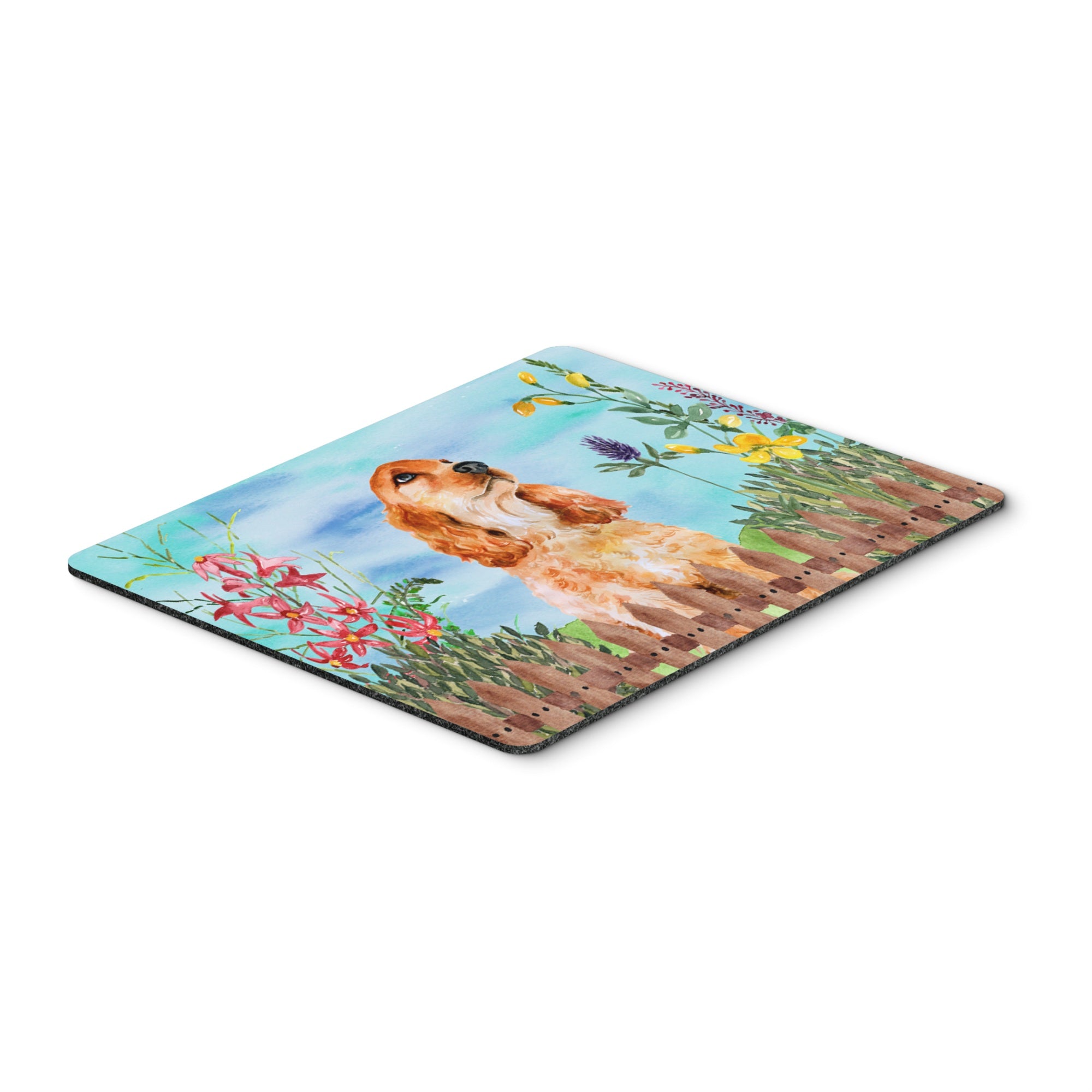  inchCarolines Treasures Cocker Spaniel Spring Mouse Pad, Hot Pad or Trivet, 7.75 inch inch x 9.25 inch inch, Multicolor (CK1268MP) inch