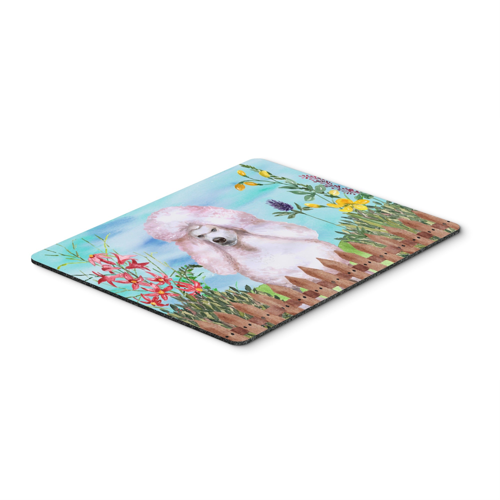  inchCarolines Treasures White Standard Poodle Spring Mouse Pad, Hot Pad or Trivet, 7.75 inch inch x 9.25 inch inch, Multicolor (CK1279MP) inch