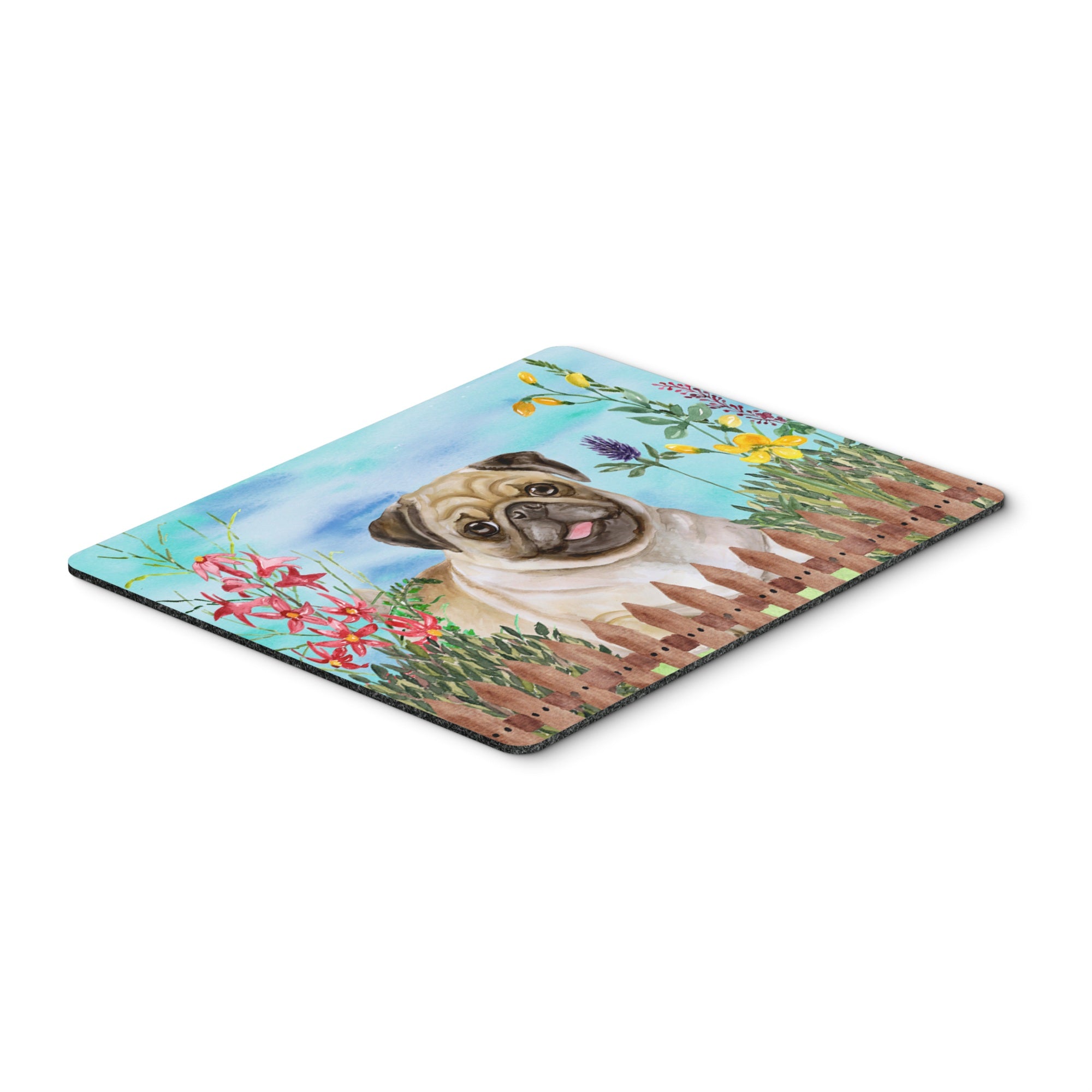  inchCarolines Treasures Fawn Pug Spring Mouse Pad, Hot Pad or Trivet, 7.75 inch inch x 9.25 inch inch, Multicolor (CK1280MP) inch