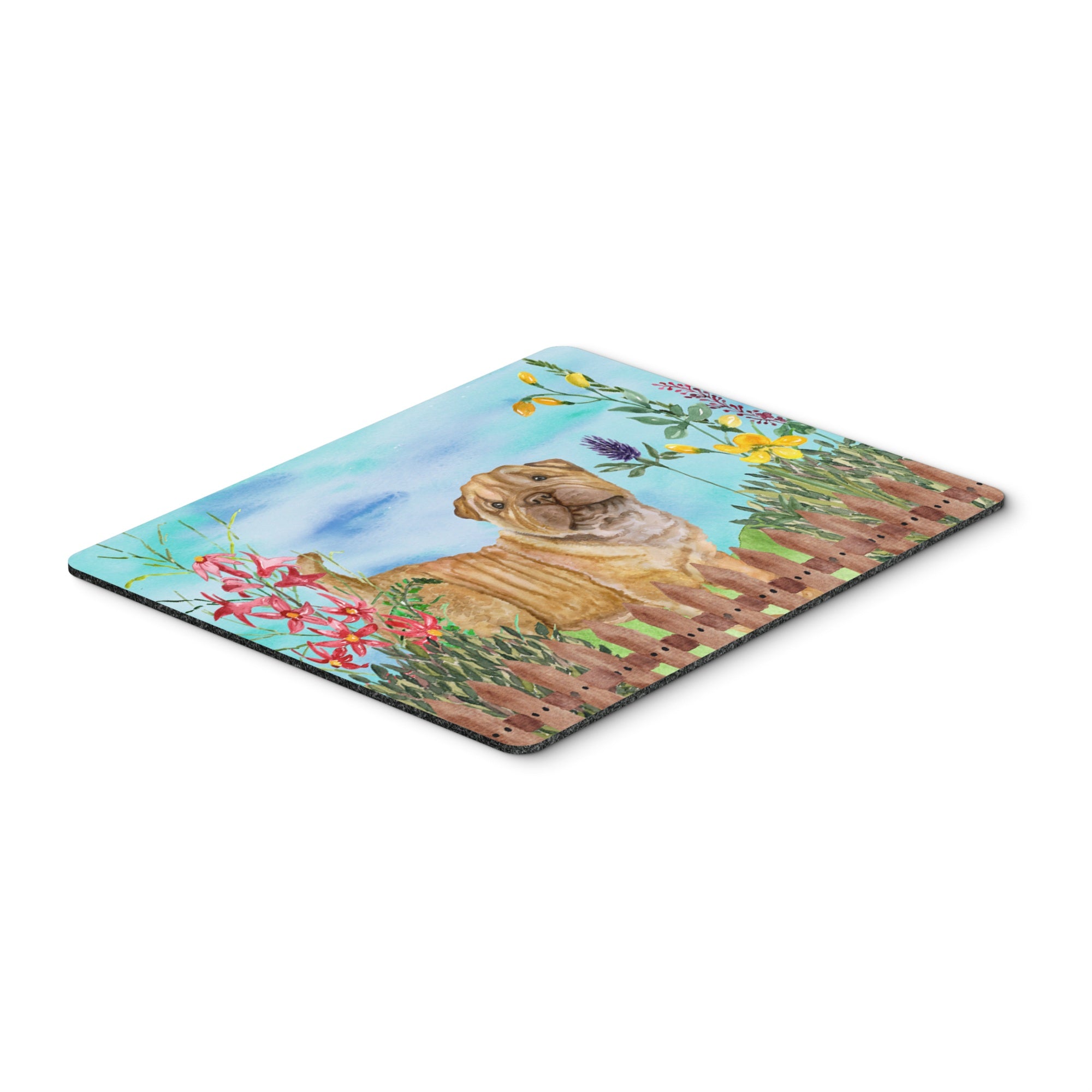  inchCarolines Treasures Shar Pei Puppy Spring Mouse Pad, Hot Pad or Trivet, 7.75 inch inch x 9.25 inch inch, Multicolor (CK1281MP) inch