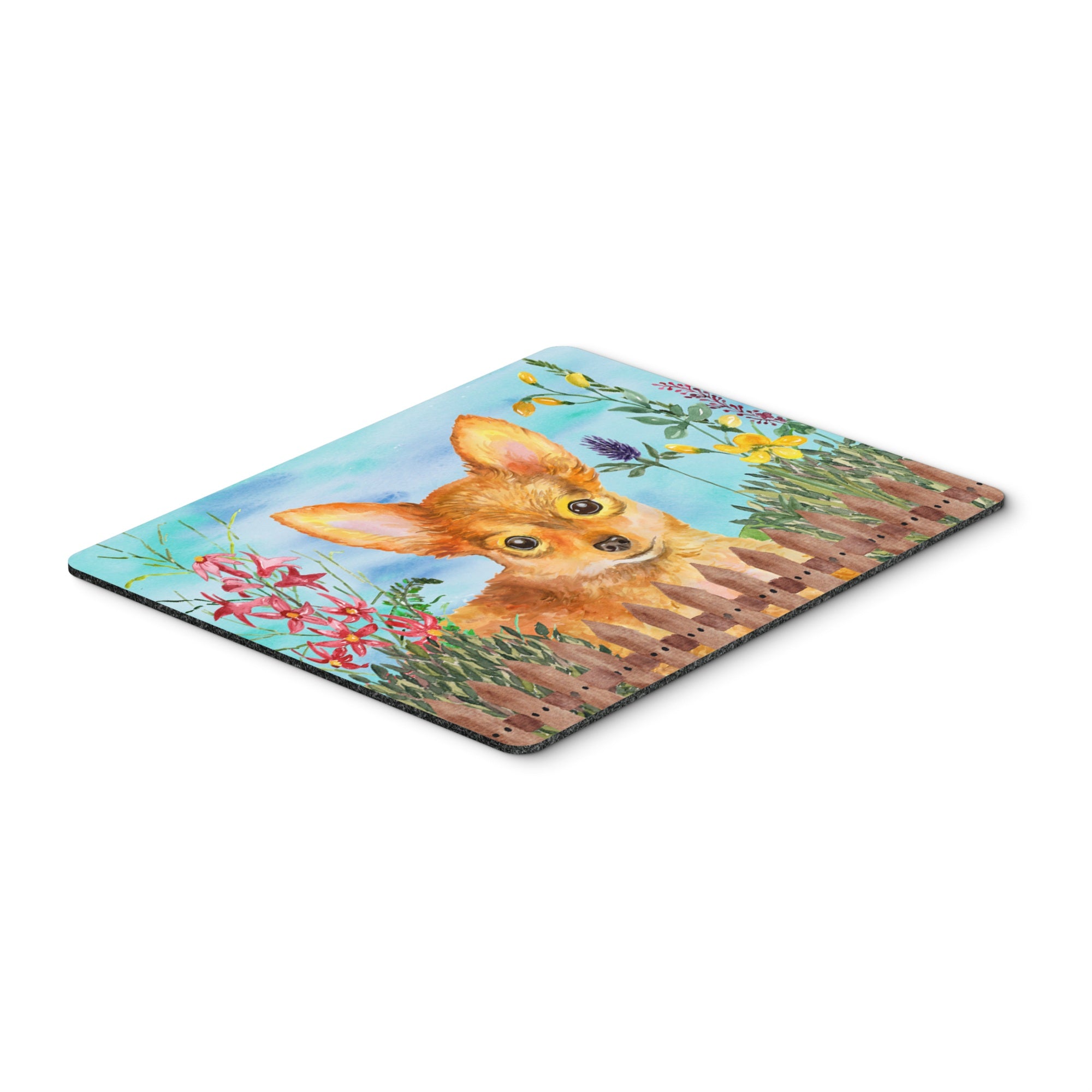  inchCarolines Treasures Toy Terrier Spring Mouse Pad, Hot Pad or Trivet, 7.75 inch inch x 9.25 inch inch, Multicolor (CK1284MP) inch