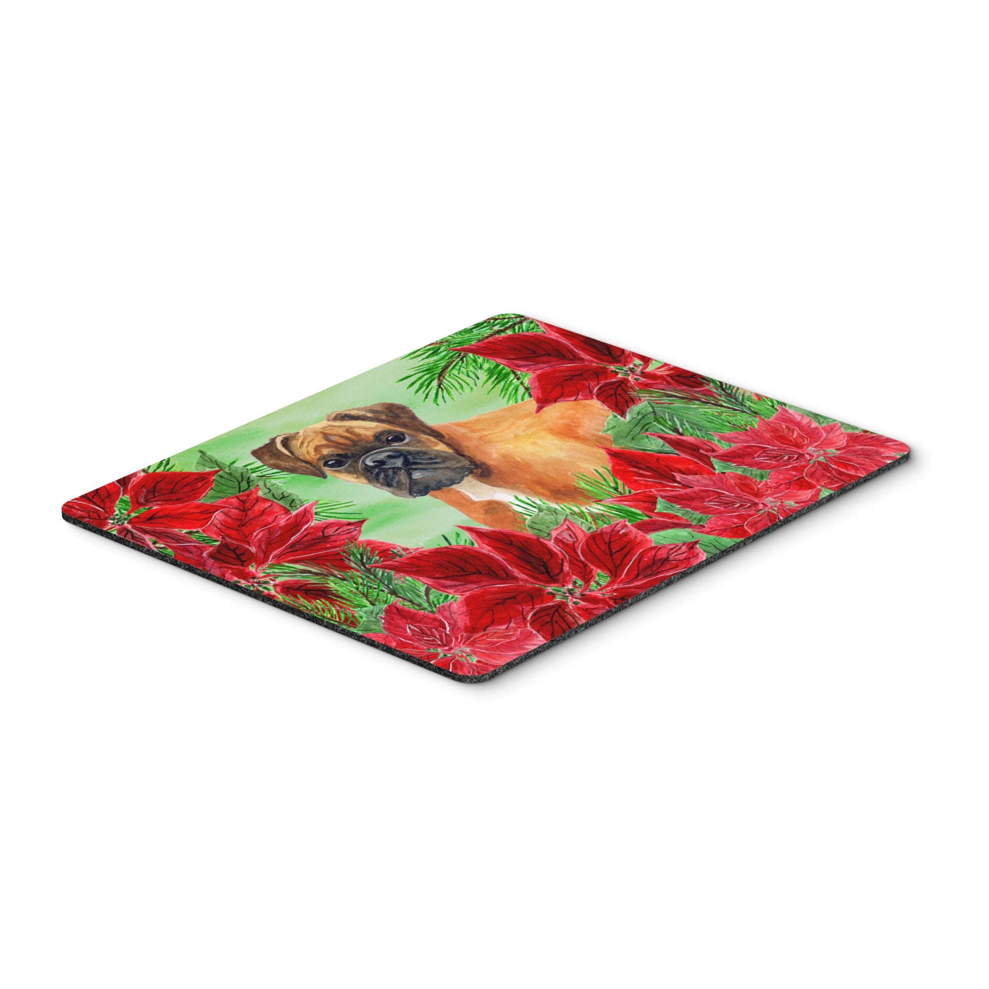  inchCarolines Treasures German Boxer Poinsettas Mouse Pad, Hot Pad or Trivet, 7.75 inch inch x 9.25 inch inch, Multicolor (CK1289MP) inch
