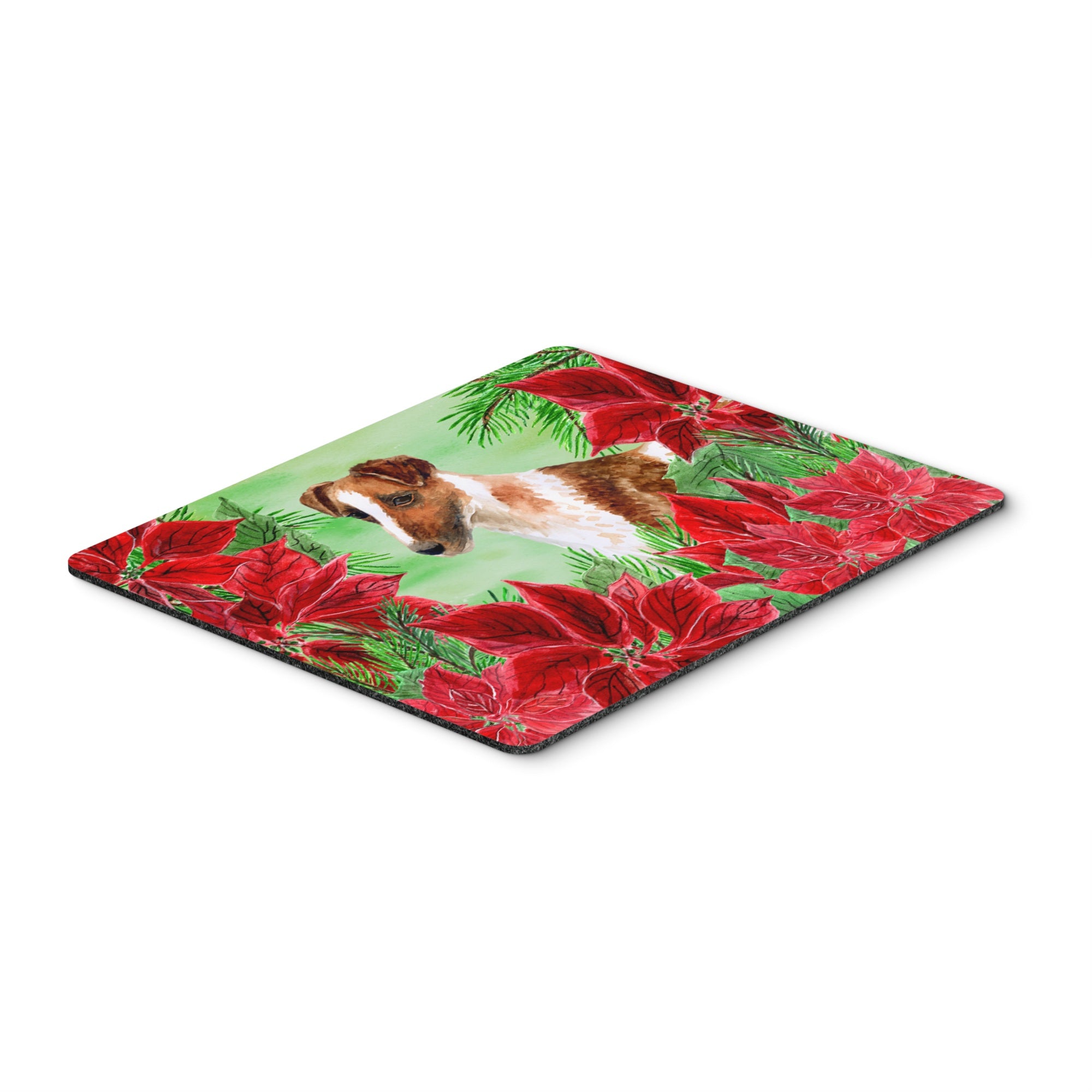  inchCarolines Treasures Smooth Fox Terrier Poinsettas Mouse Pad, Hot Pad or Trivet, 7.75 inch inch x 9.25 inch inch, Multicolor (CK1296MP) inch