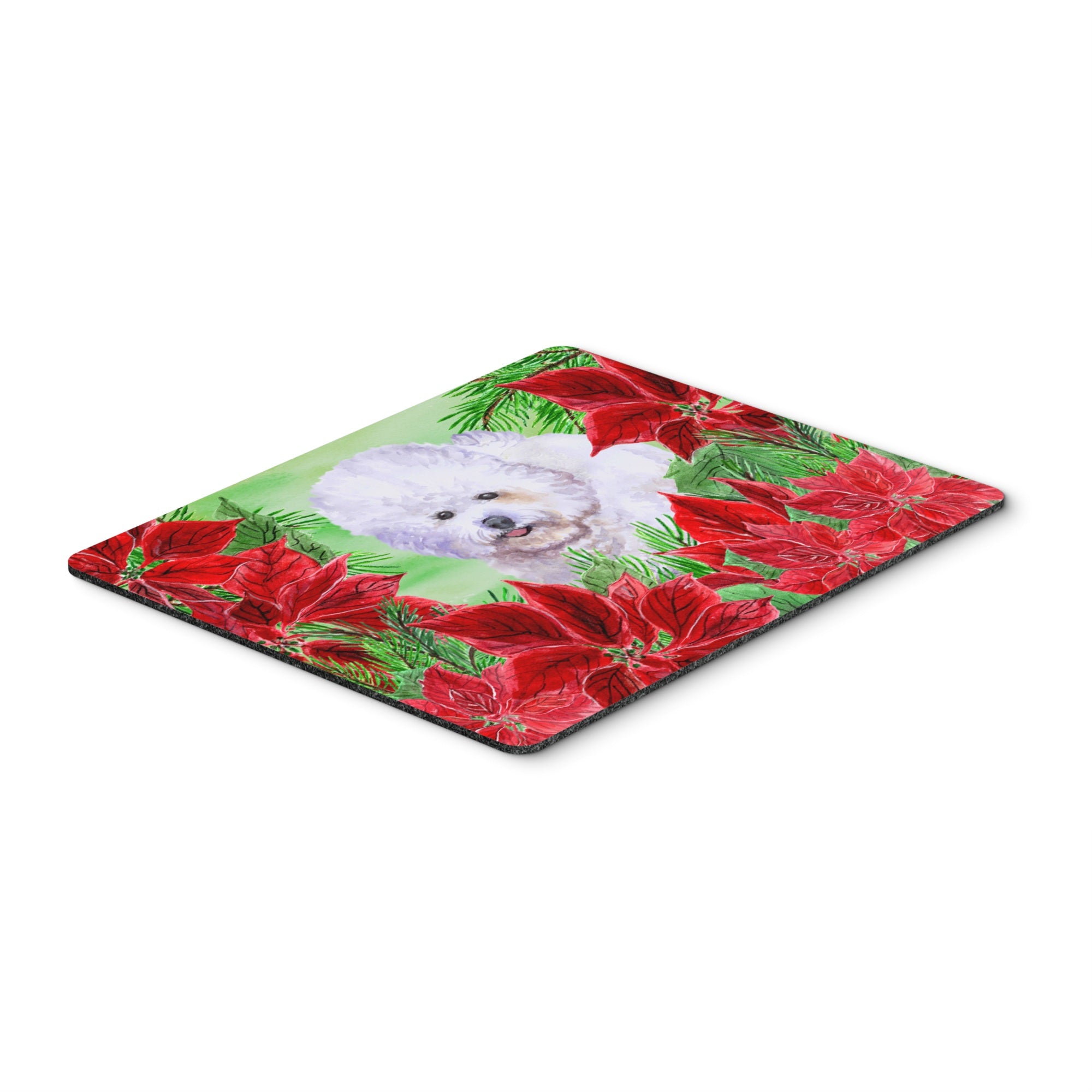  inchCarolines Treasures Bichon Frise Poinsettas Mouse Pad, Hot Pad or Trivet, 7.75 inch inch x 9.25 inch inch, Multicolor (CK1297MP) inch