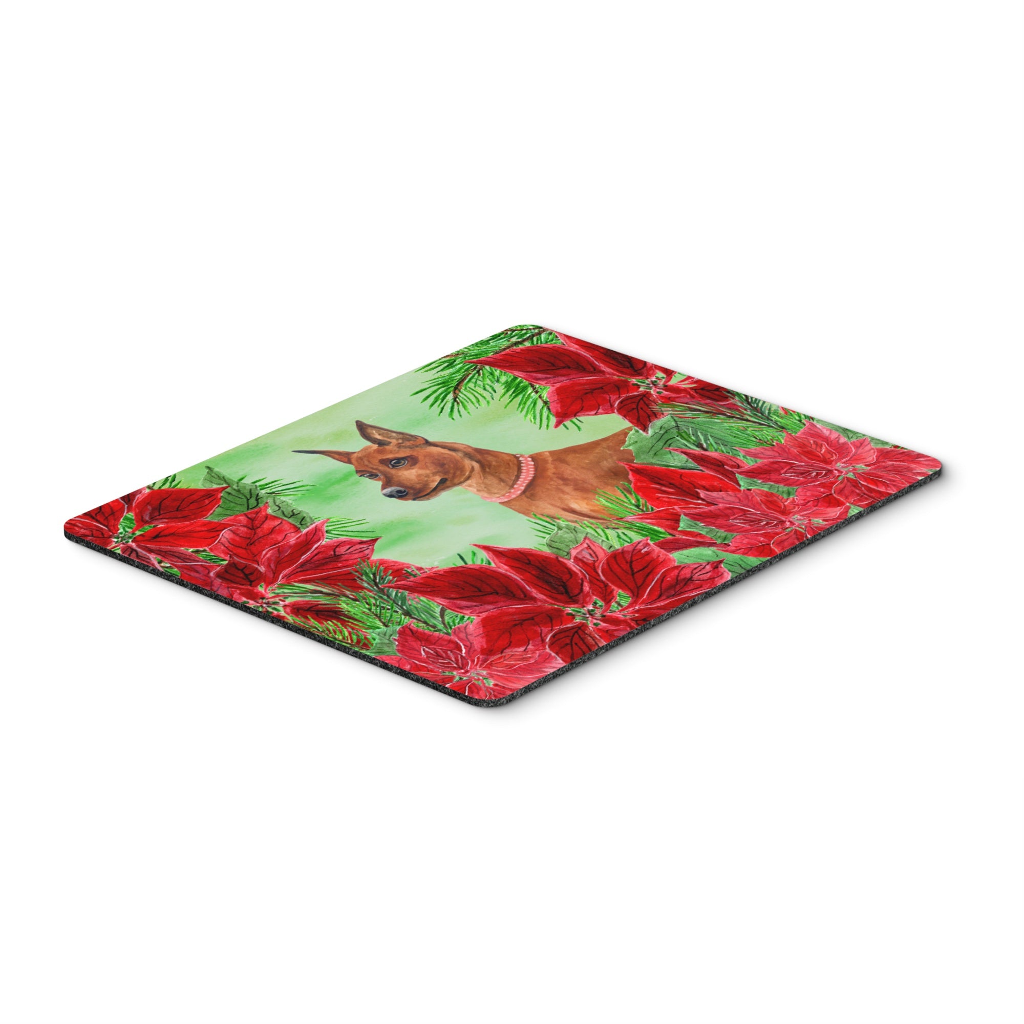  inchCarolines Treasures Miniature Pinscher Poinsettas Mouse Pad, Hot Pad or Trivet, 7.75 inch inch x 9.25 inch inch, Multicolor (CK1304MP) inch