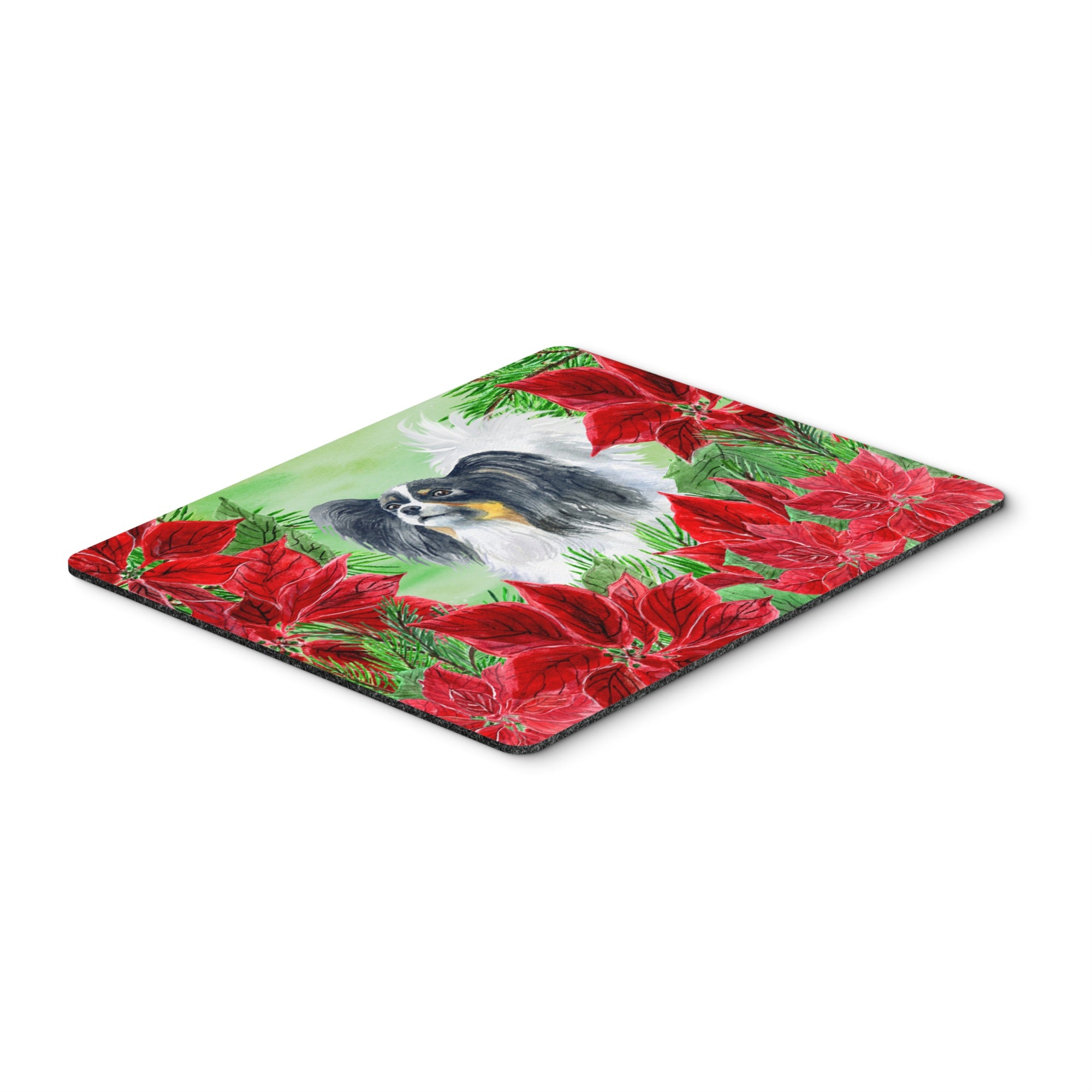  inchCarolines Treasures Papillon Poinsettas Mouse Pad, Hot Pad or Trivet, 7.75 inch inch x 9.25 inch inch, Multicolor (CK1305MP) inch