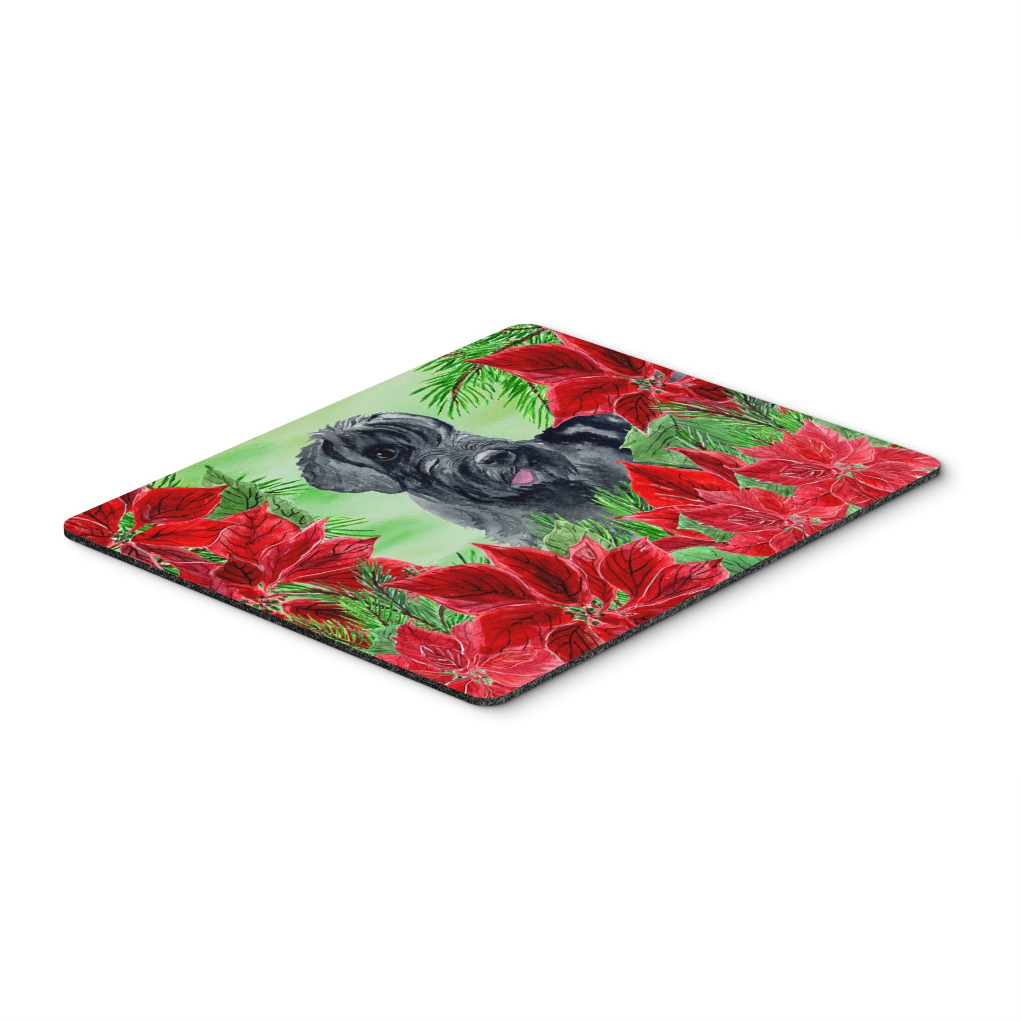  inchCarolines Treasures Giant Schnauzer Poinsettas Mouse Pad, Hot Pad or Trivet, 7.75 inch inch x 9.25 inch inch, Multicolor (CK1308MP) inch