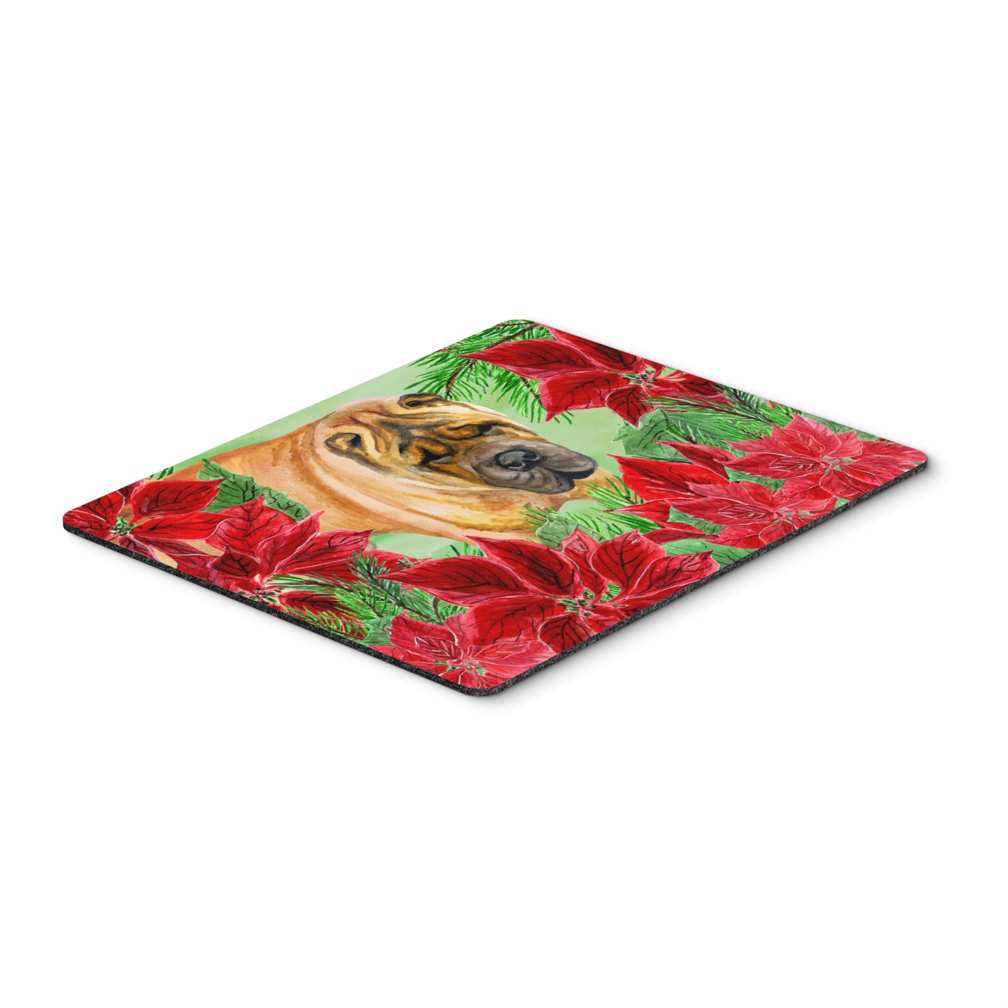  inchCarolines Treasures Shar Pei Poinsettas Mouse Pad, Hot Pad or Trivet, 7.75 inch inch x 9.25 inch inch, Multicolor (CK1309MP) inch