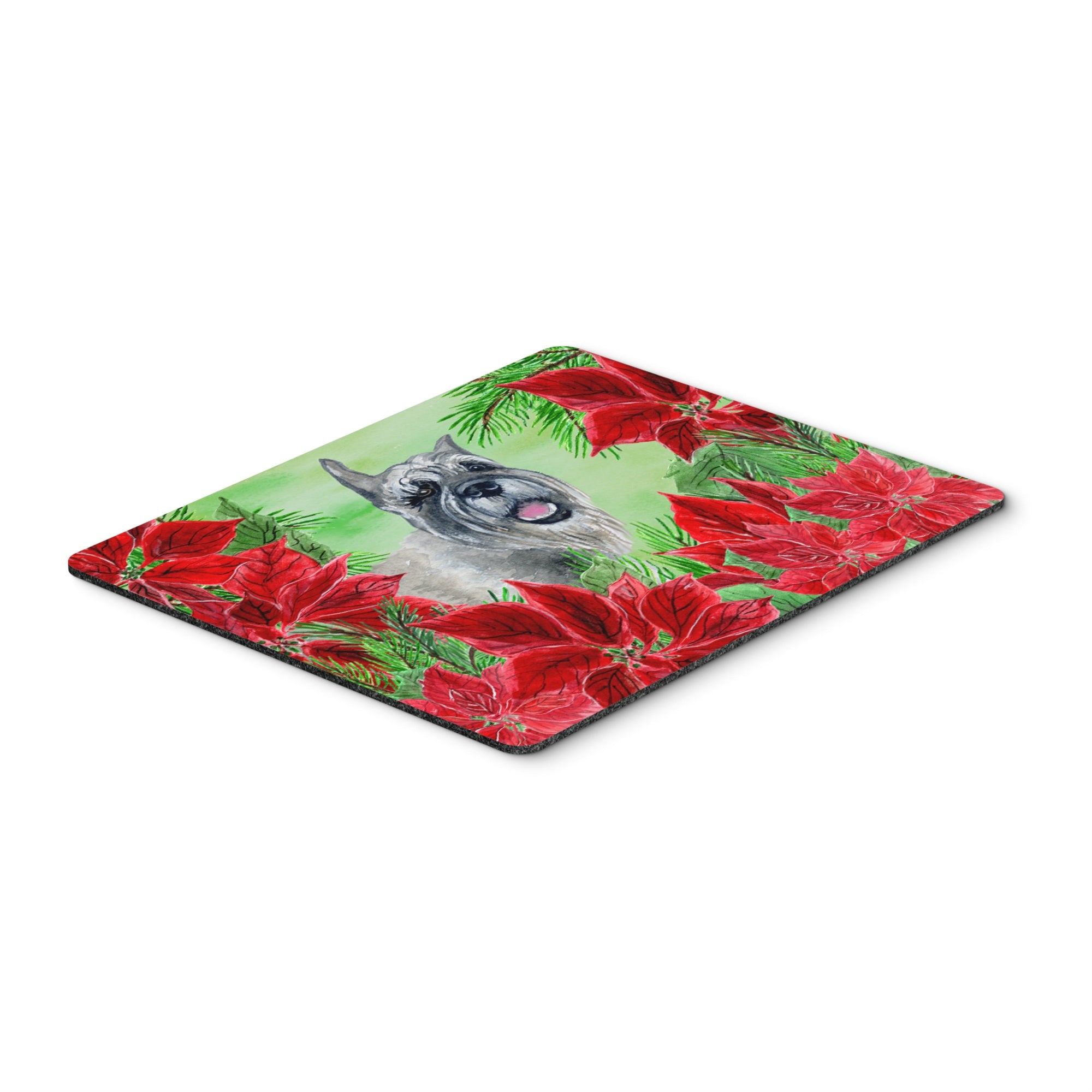  inchCarolines Treasures Schnauzer Poinsettas Mouse Pad, Hot Pad or Trivet, 7.75 inch inch x 9.25 inch inch, Multicolor (CK1310MP) inch