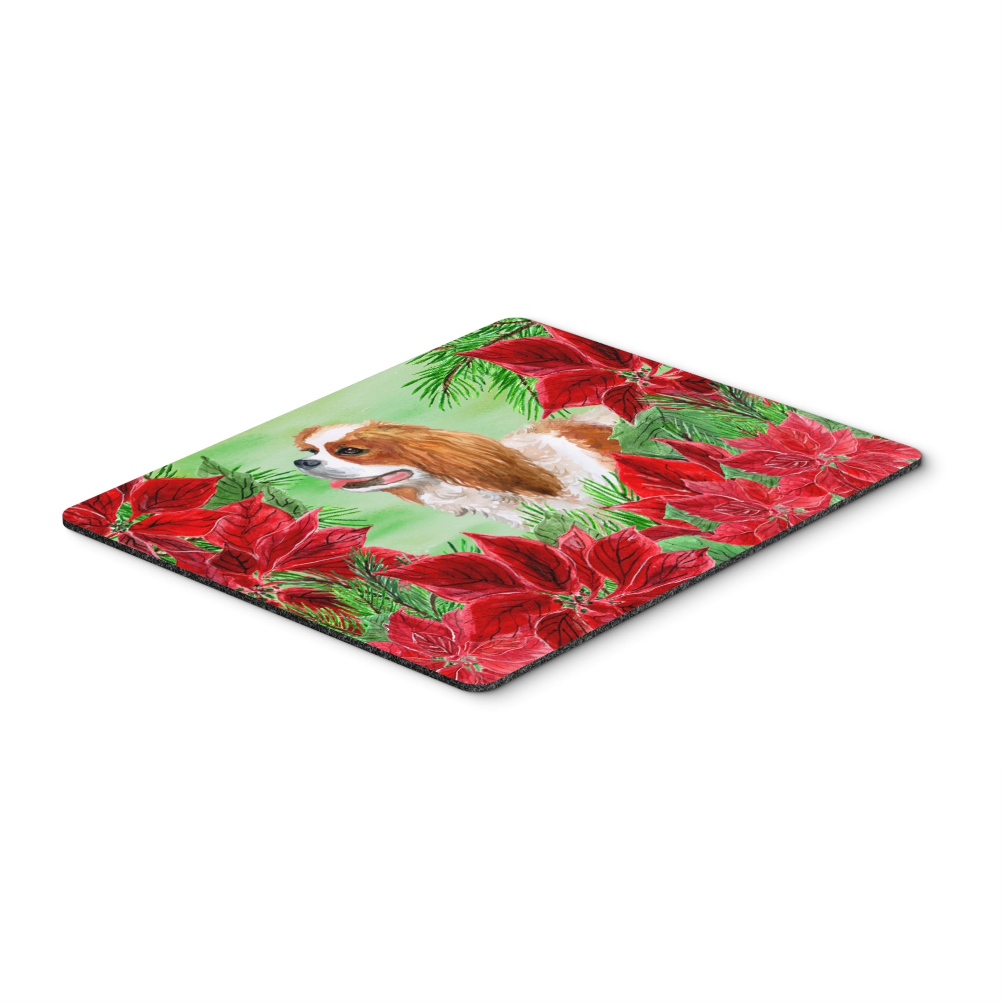  inchCarolines Treasures Cavalier Spaniel Poinsettas Mouse Pad, Hot Pad or Trivet, 7.75 inch inch x 9.25 inch inch, Multicolor (CK1311MP) inch