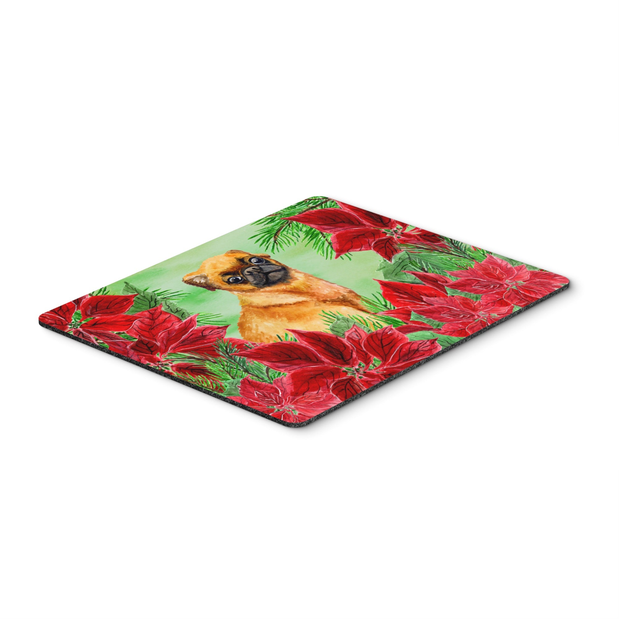  inchCarolines Treasures Small Brabant Griffon Poinsettas Mouse Pad, Hot Pad or Trivet, 7.75 inch inch x 9.25 inch inch, Multicolor (CK1315MP) inch