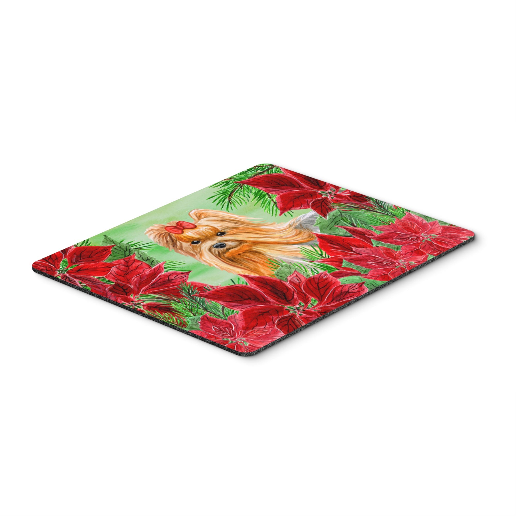  inchCarolines Treasures Yorkshire Terrier Poinsettas Mouse Pad, Hot Pad or Trivet, 7.75 inch inch x 9.25 inch inch, Multicolor (CK1333MP) inch