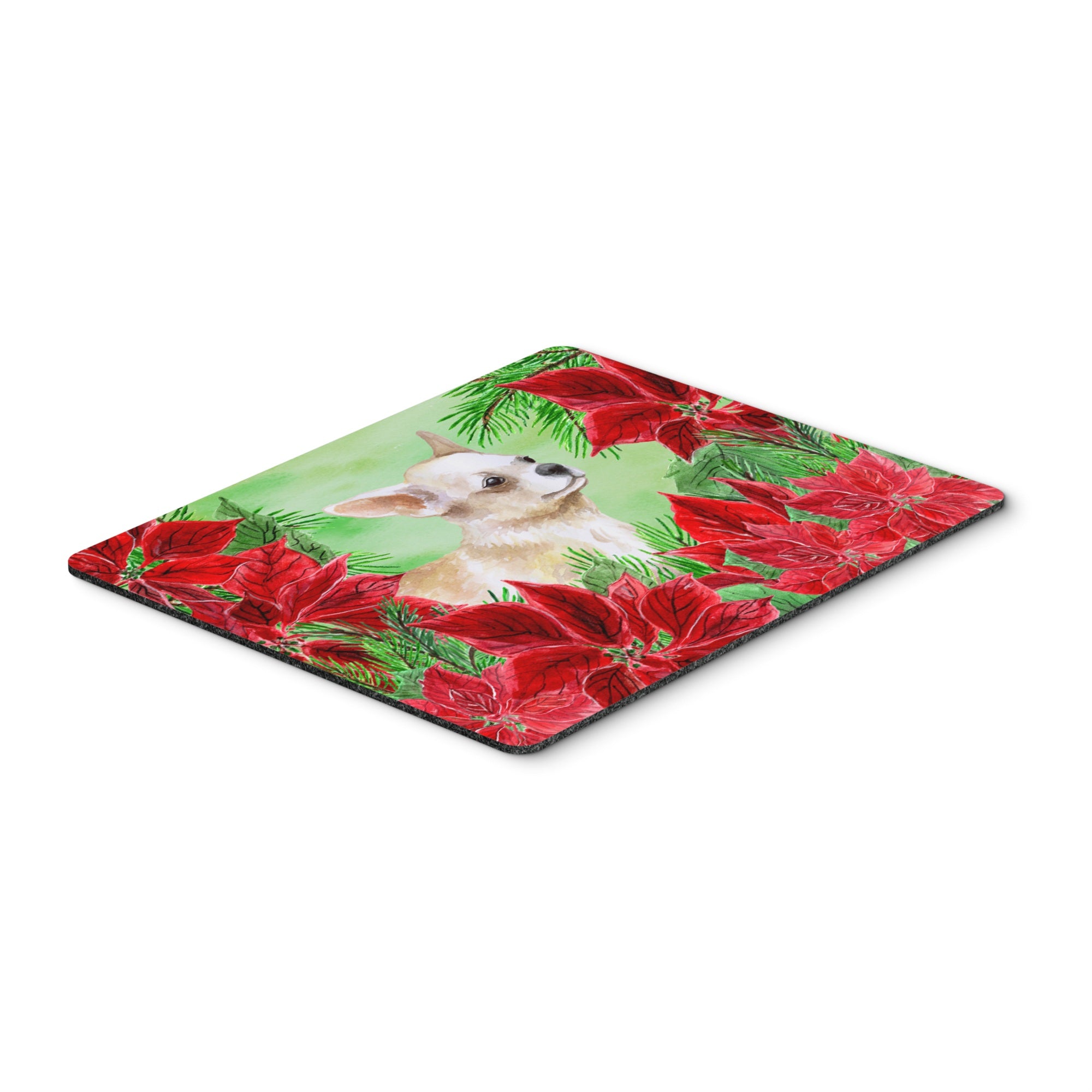  inchCarolines Treasures Chihuahua Leg up Poinsettas Mouse Pad, Hot Pad or Trivet, 7.75 inch inch x 9.25 inch inch, Multicolor (CK1345MP) inch