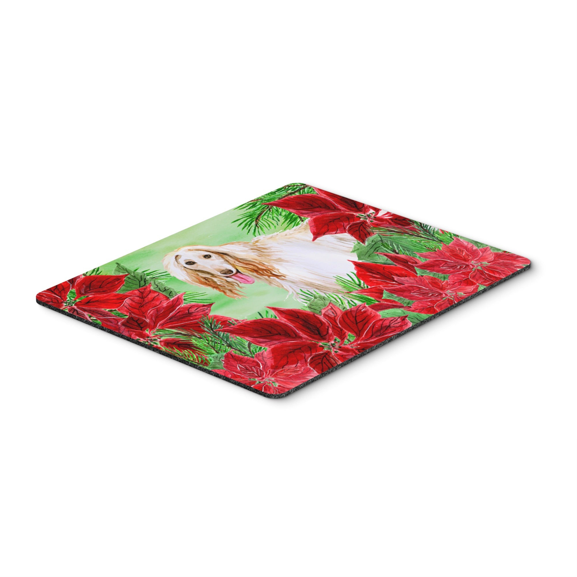  inchCarolines Treasures Afghan Hound Poinsettas Mouse Pad, Hot Pad or Trivet, 7.75 inch inch x 9.25 inch inch, Multicolor (CK1350MP) inch