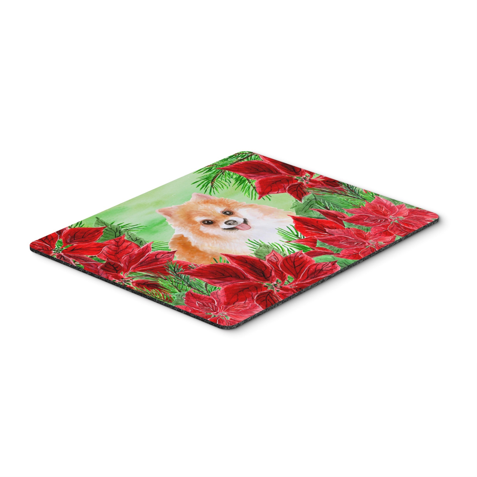  inchCarolines Treasures Pomeranian #2 Poinsettas Mouse Pad, Hot Pad or Trivet, 7.75 inch inch x 9.25 inch inch, Multicolor (CK1363MP) inch