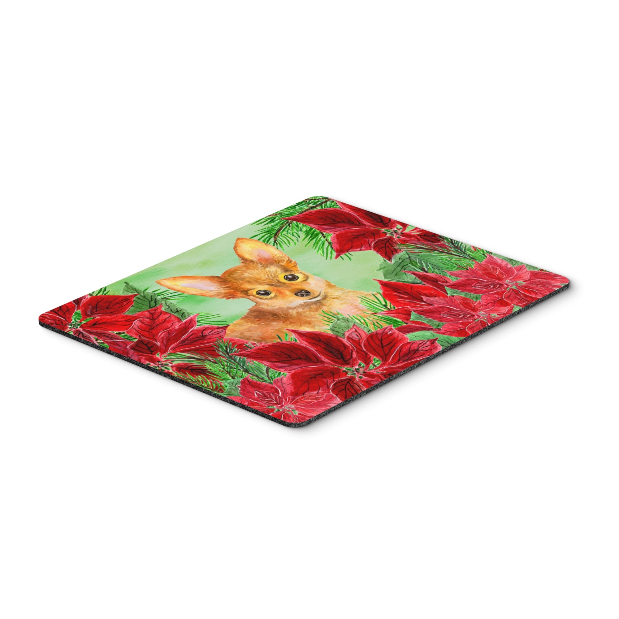  inchCarolines Treasures Toy Terrier Poinsettas Mouse Pad, Hot Pad or Trivet, 7.75 inch inch x 9.25 inch inch, Multicolor (CK1369MP) inch