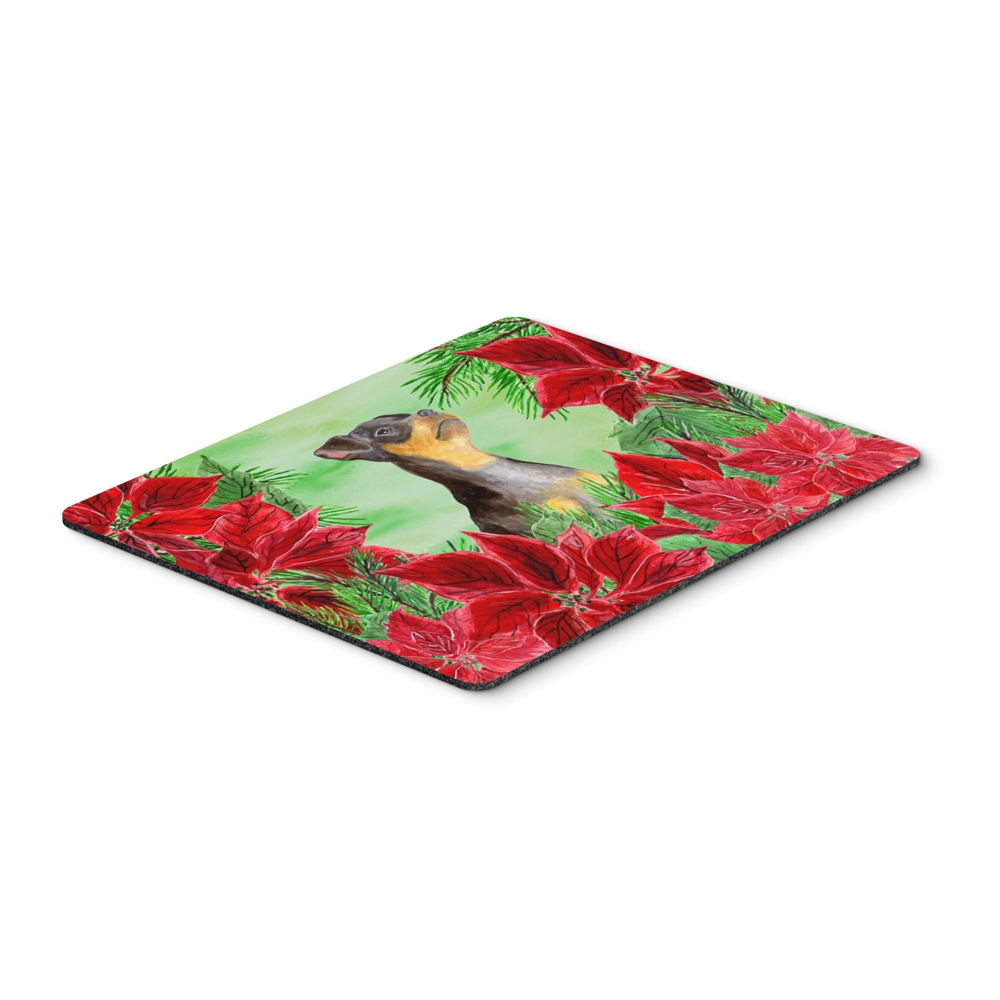  inchCarolines Treasures Miniature Pinscher #2 Poinsettas Mouse Pad, Hot Pad or Trivet, 7.75 inch inch x 9.25 inch inch, Multicolor (CK1371MP) inch