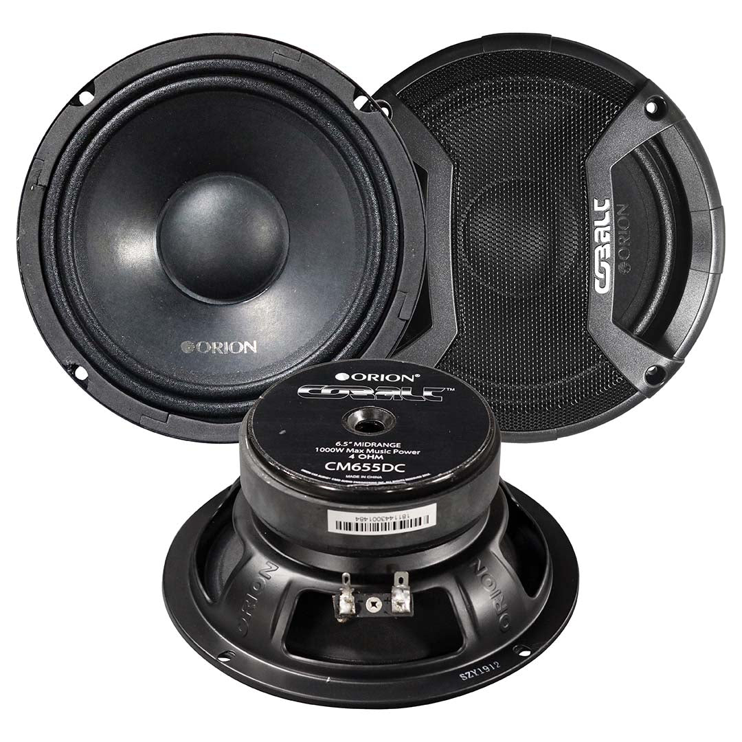 Orion 6.5 Midbass 250W RMS/1000W Max with Grills (pair) 4 Ohm