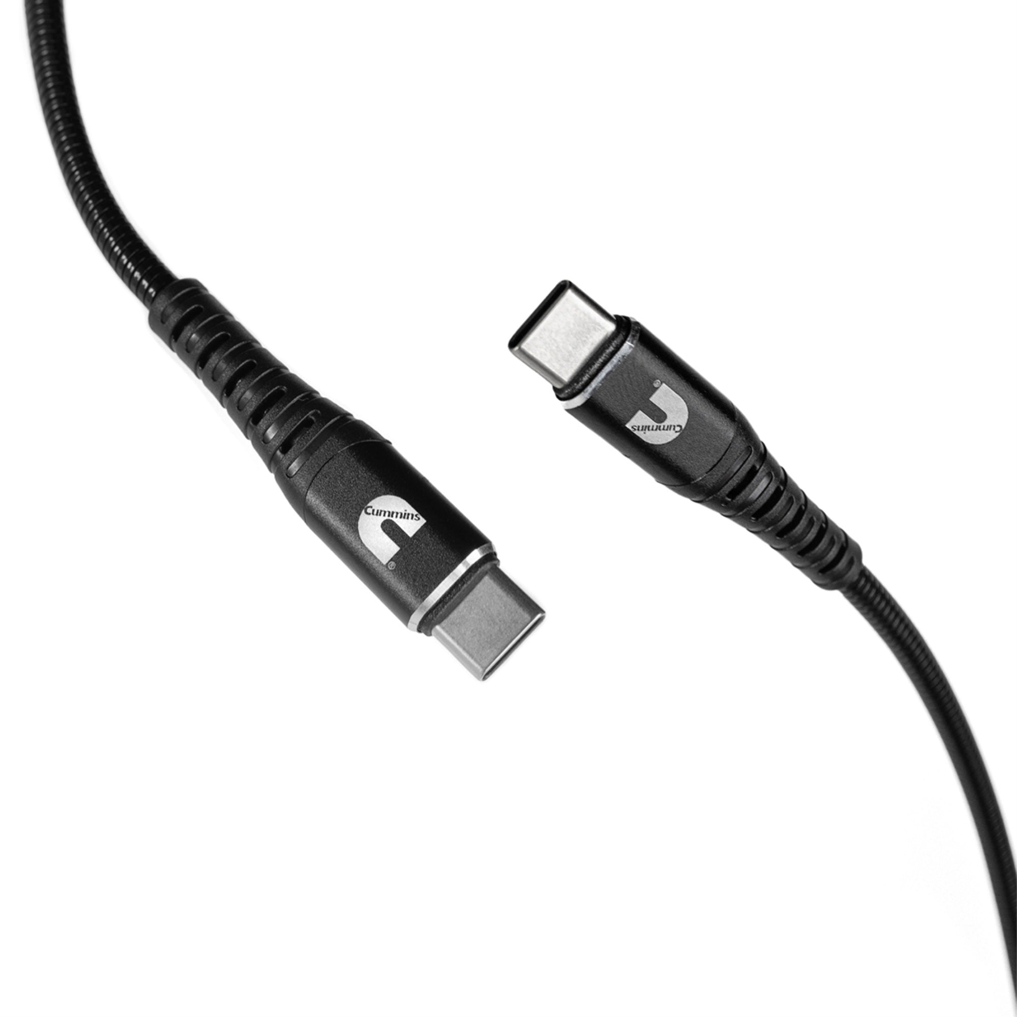 Cummins Long Charging Cable USB C(R) to USBC(R) Flex Cable to Power Most Android(R) Devices 8ft CMN5030