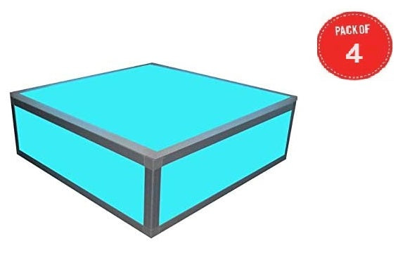 Lumo Stage Acrylic Platform Riser 24in X 24in X 8in High Section (Pack of 4)
