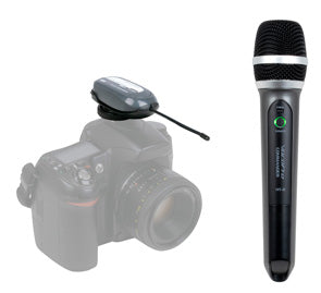 Wireless UHF Handheld Mic System for Digital Video Cameras SET 1
