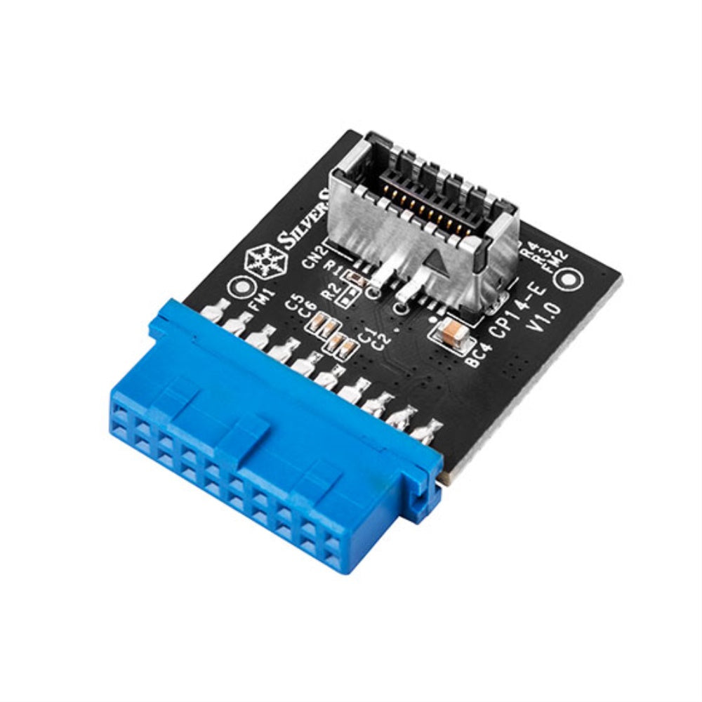Usb3.0 Internal 19Pin Male To Usb C Internal 20Pin Key A Female Adapter.