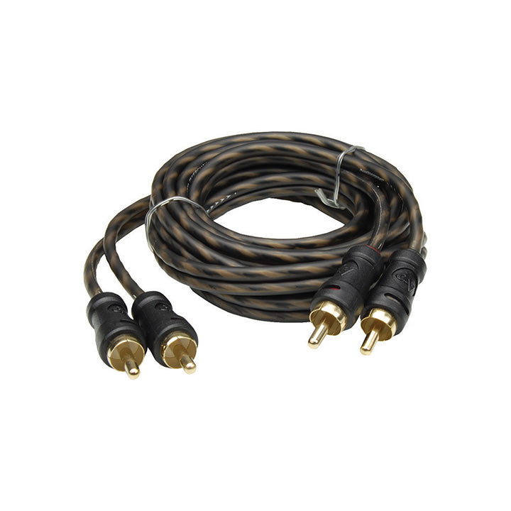 Audiopipe 24Kt Gold Plated Interconnect Cable 6Ft