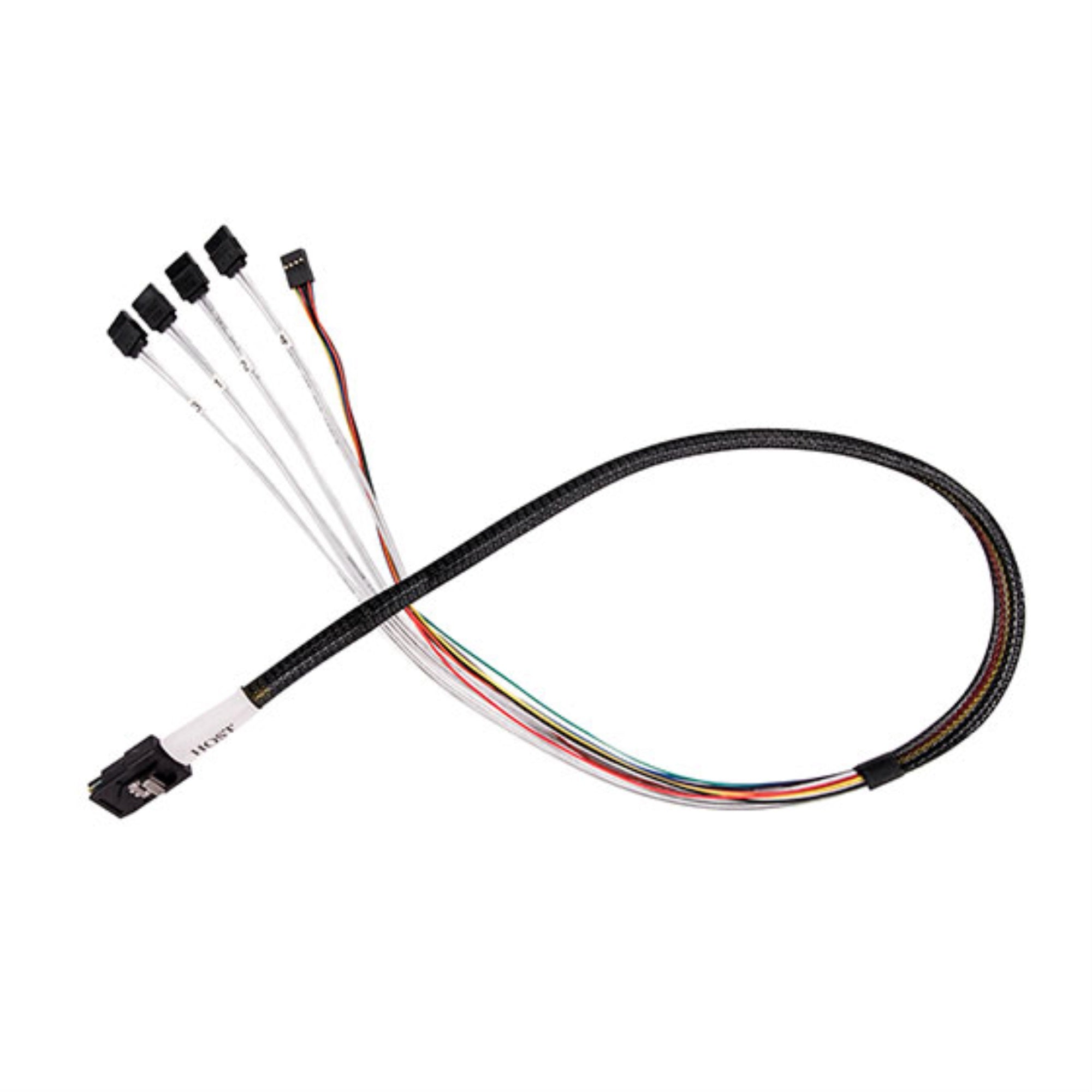 36 Pin Minisas Sff 8087 To Sata 7Pin Cable 0.5M