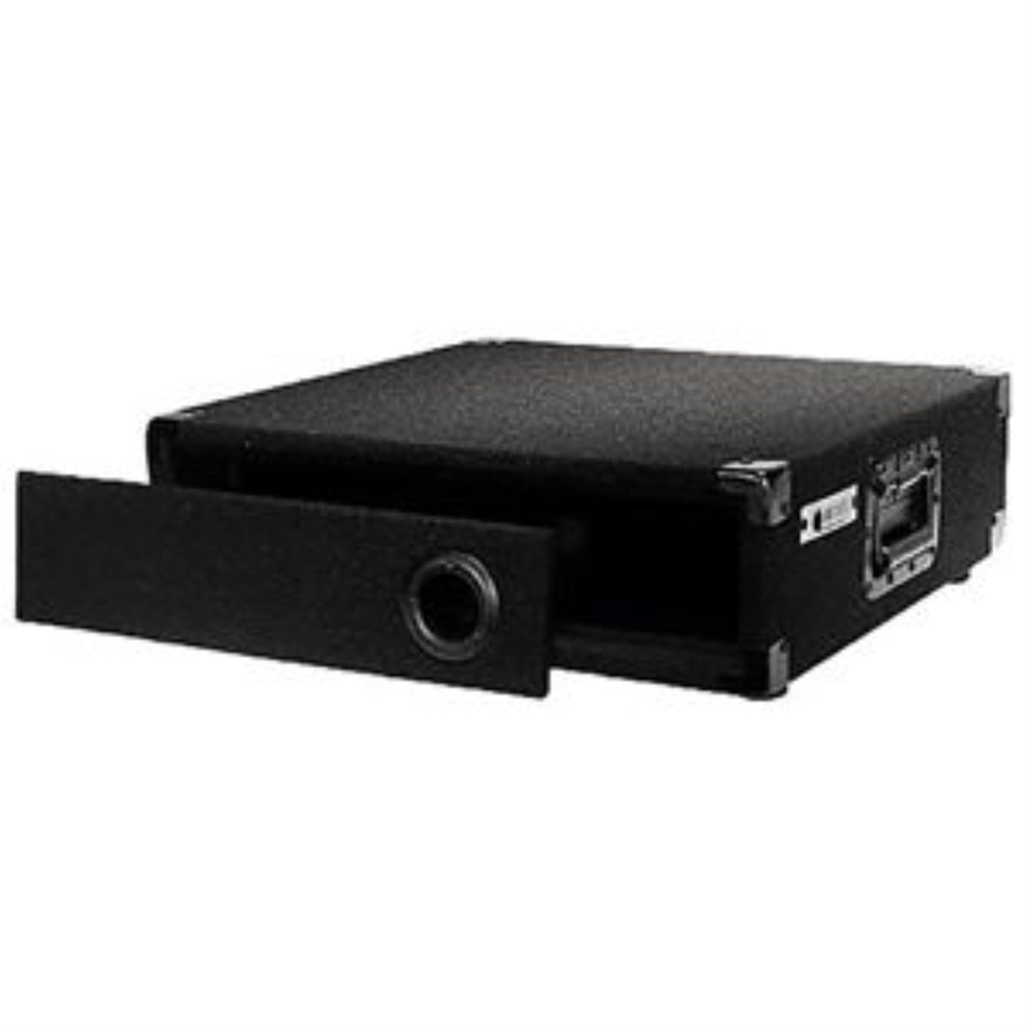 STANDARD CARPETED 2 SPACE RACK, 17 inch DEEP WITH FRICTION FIT DOORS