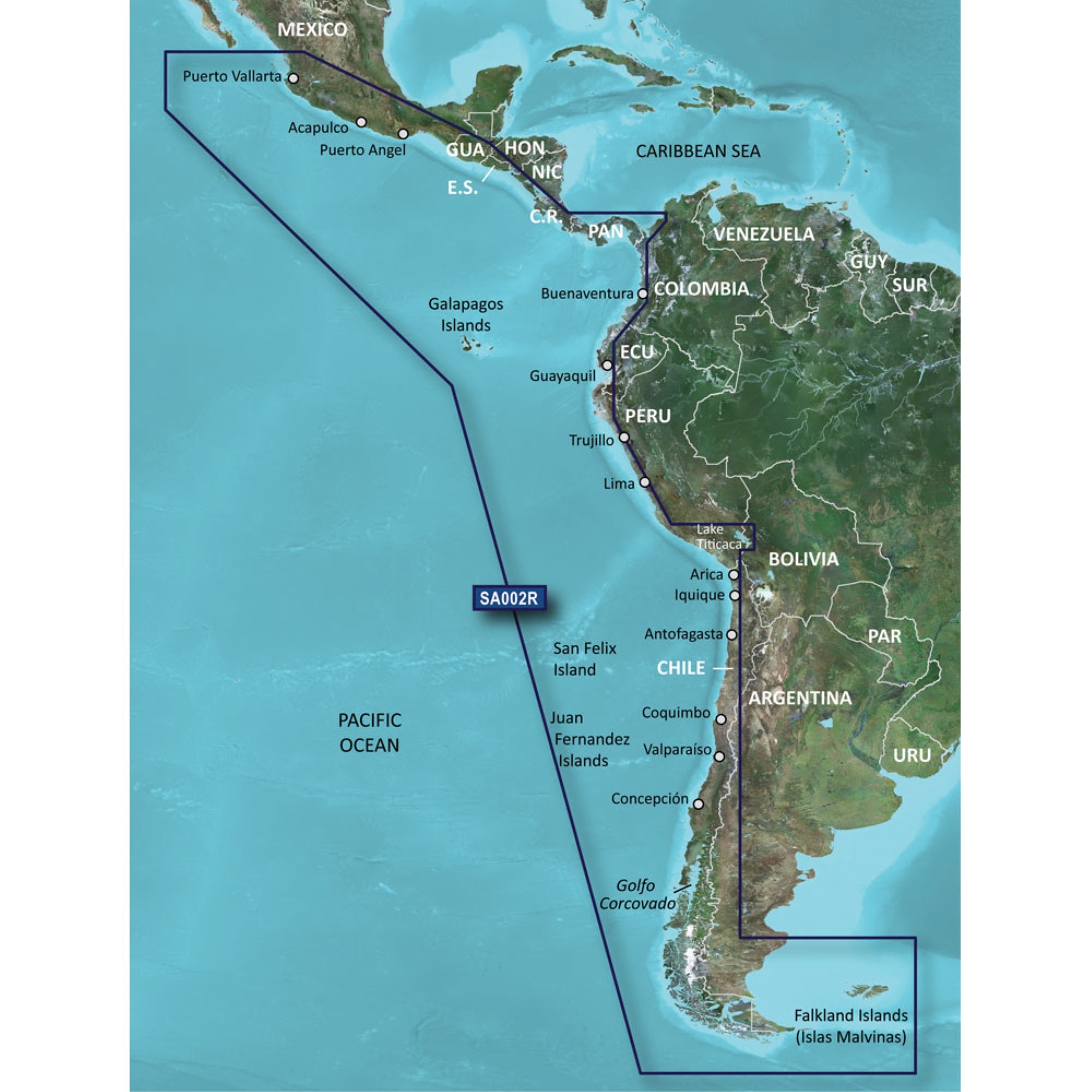 Garmin G3 Hxsa002R South America West Coast Microsd/Sd,WBEEAB00MYT26W0