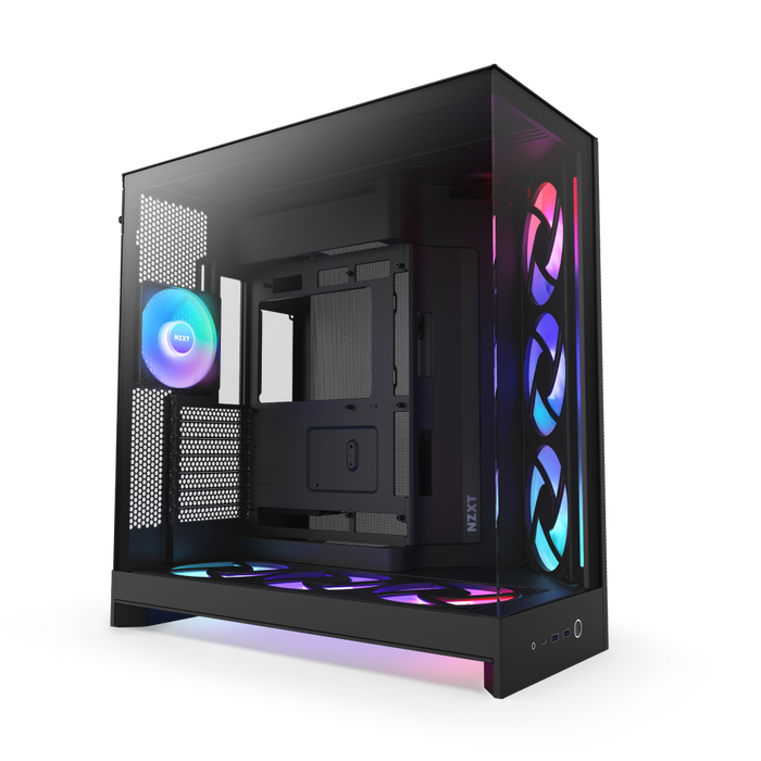 H9 Flow Rgb+ Mid Tower Tinted Tg Black