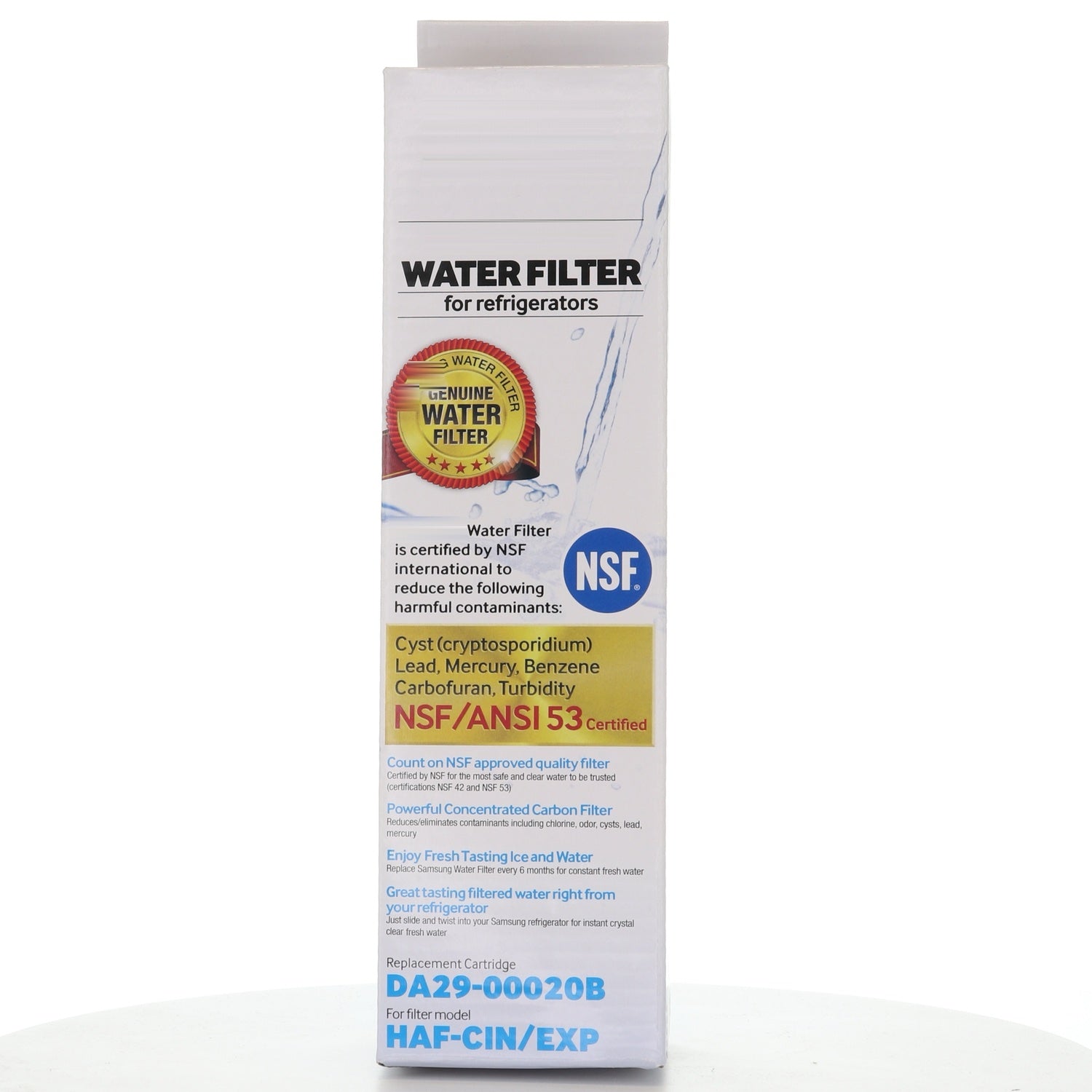 SAMSUNG HAFCIN/EXP Replacement Refrigerator Water Filter DA29-00020B - DA97-08006A-E