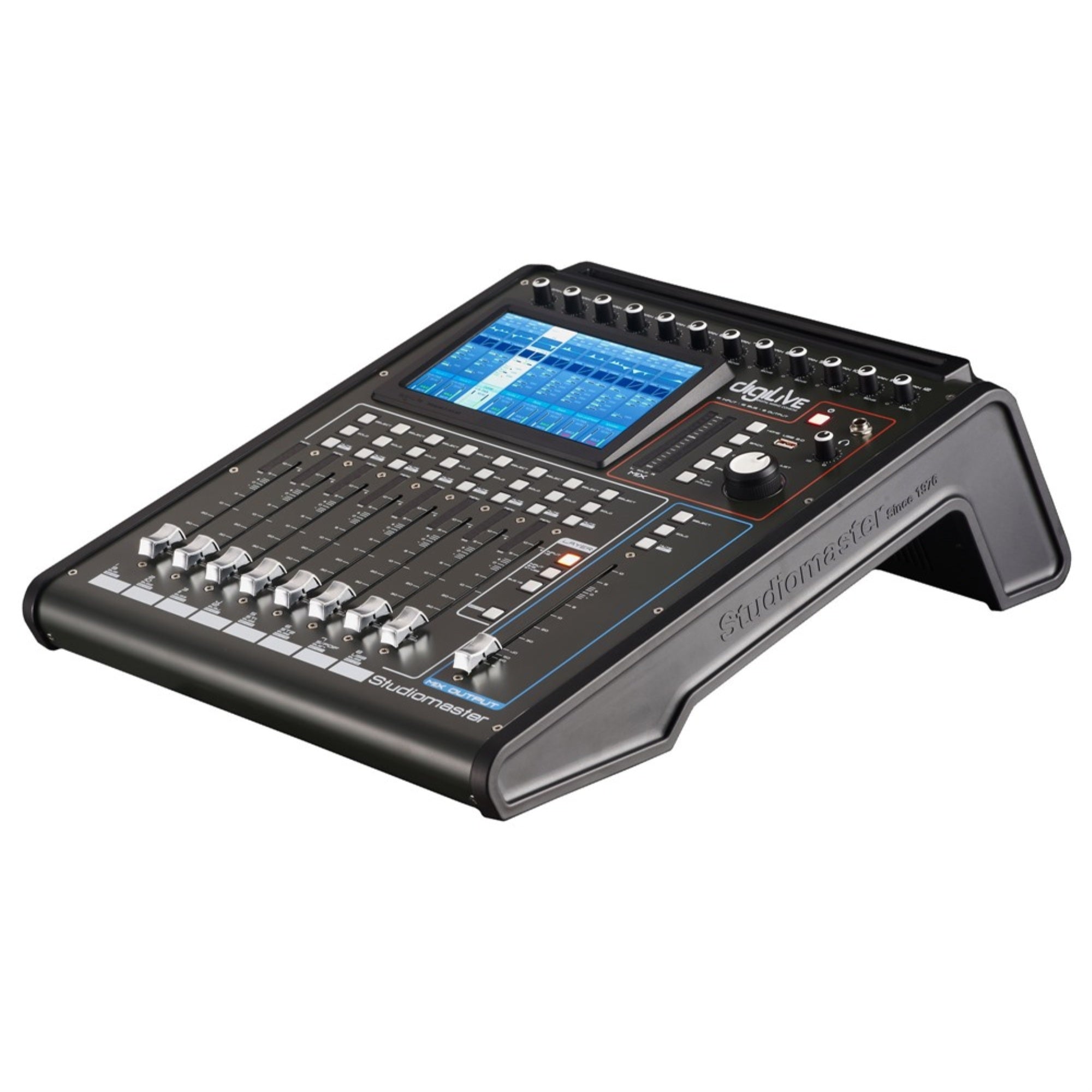 Studiomaster   Digilive 16 The Ultimate Hybrid Stand Alone Mixing Console With Motorised Faders.