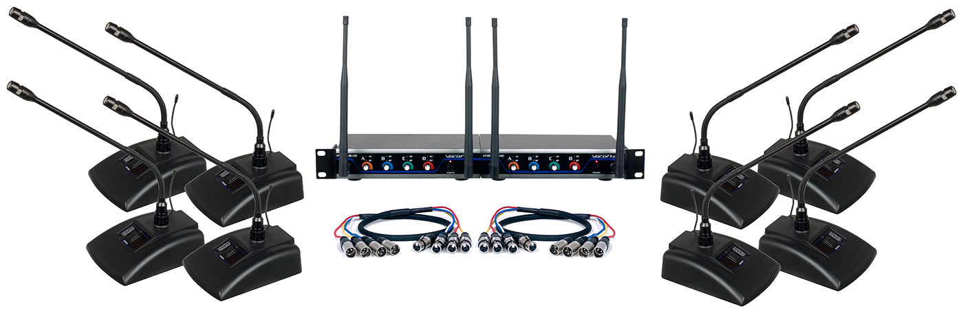 DIGITALCONF8  8 Channel UHF Digital Wireless  Conference System