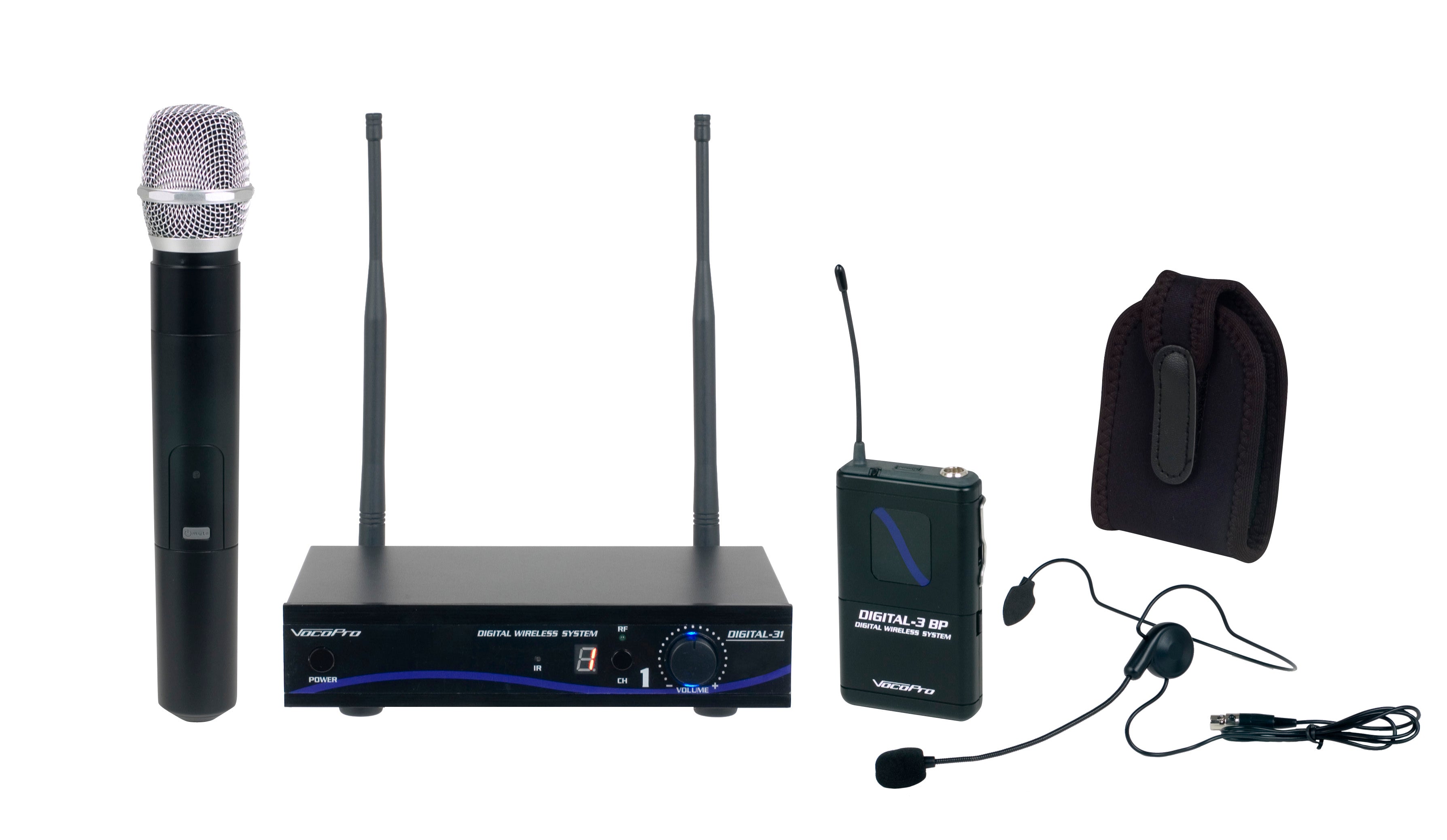 Single Channel Digital Wireless Handheld/Headset/Instrument System
