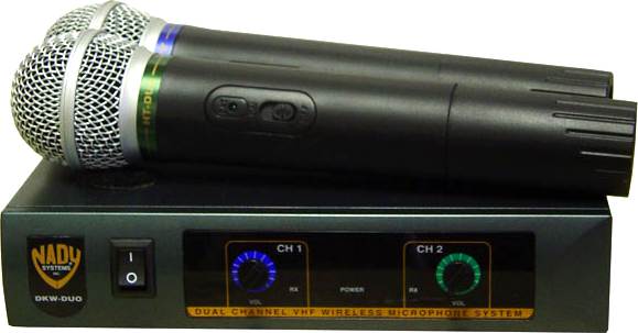 Dual Wireless System W/Handheld Microphone Transmitter