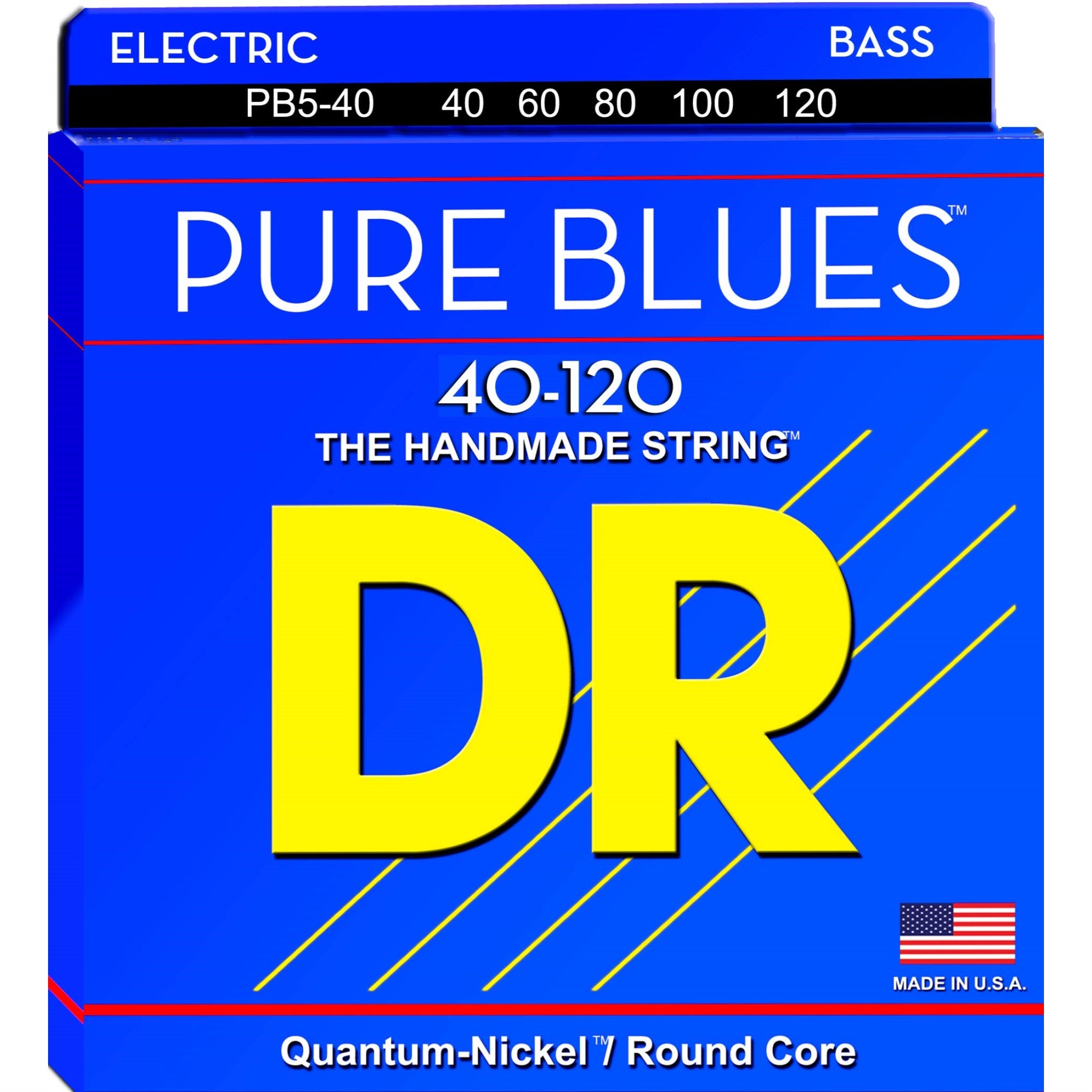 DR Strings PURE BLUES Bass Guitar Strings (PB5-40)