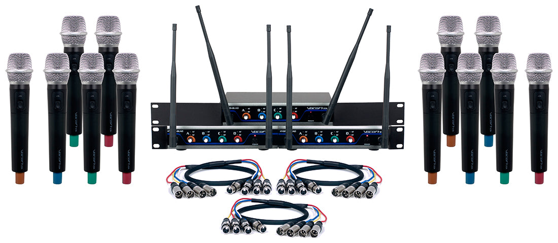 DigitalACAPELLA12  12 Ch. 24Bit Digital Wireless HandHeld Mic sys with  inchMiconChip inch Technology