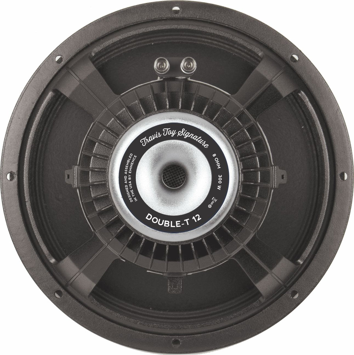 Rated at 300 watts, the Travis Toy Signature Double-T 12 pedal steel guitar speaker features a tight low end, a midrange bite th