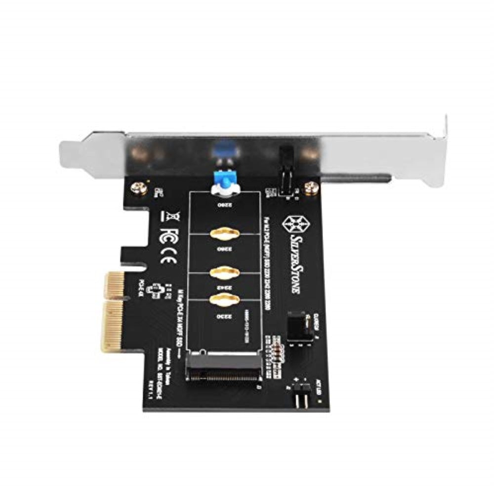 M.2 Pcie Nvme Ssd Adapter Card With Screwless Design And Clkreq# Setting Support.