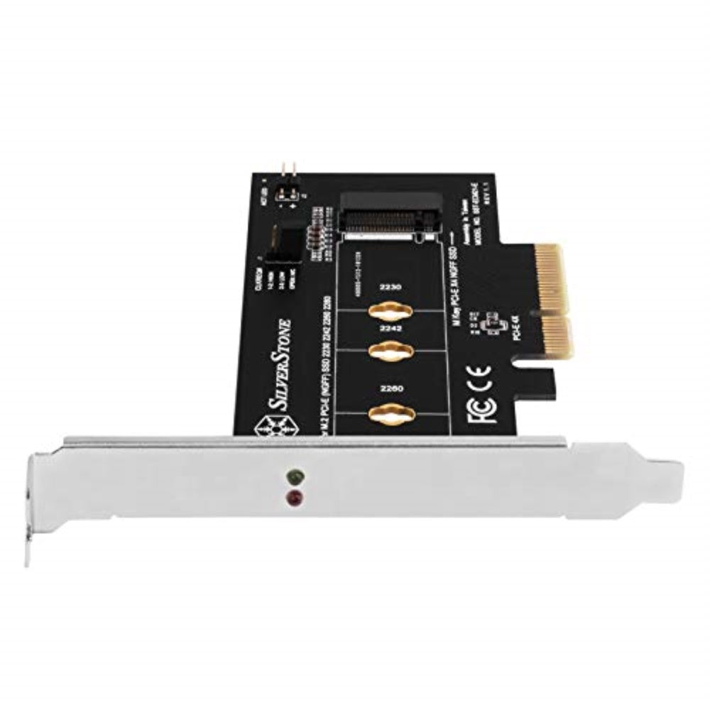 M.2 Pcie Nvme Ssd Adapter Card With Screwless Design And Clkreq# Setting Support.