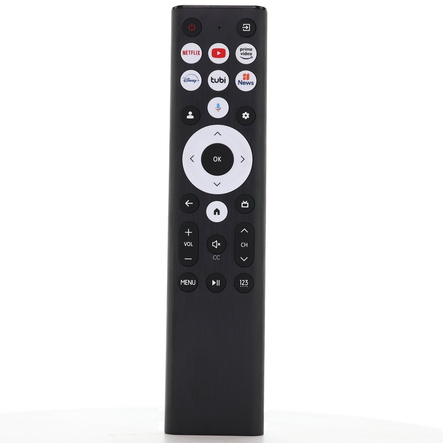 Hisense ERF6B80HL Google Voice TV Remote Control | RF585A-T1-03 | A7 Series | U8 Series - ERF6B80HL