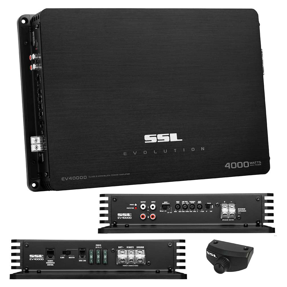 Sounstorm Class D 4000W Monoblock Power Amplifier Remote Woofer Level Control