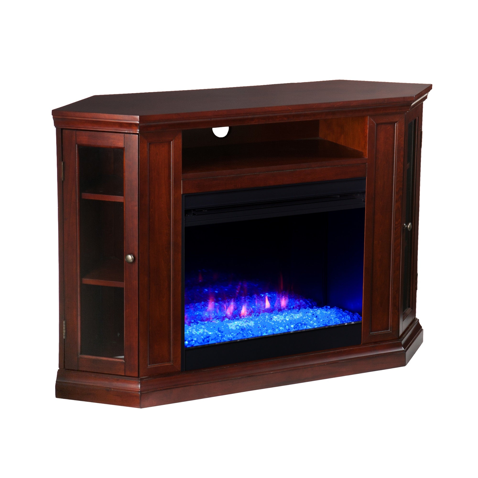 Claremont Color Changing Convertible Fireplace  Cherry