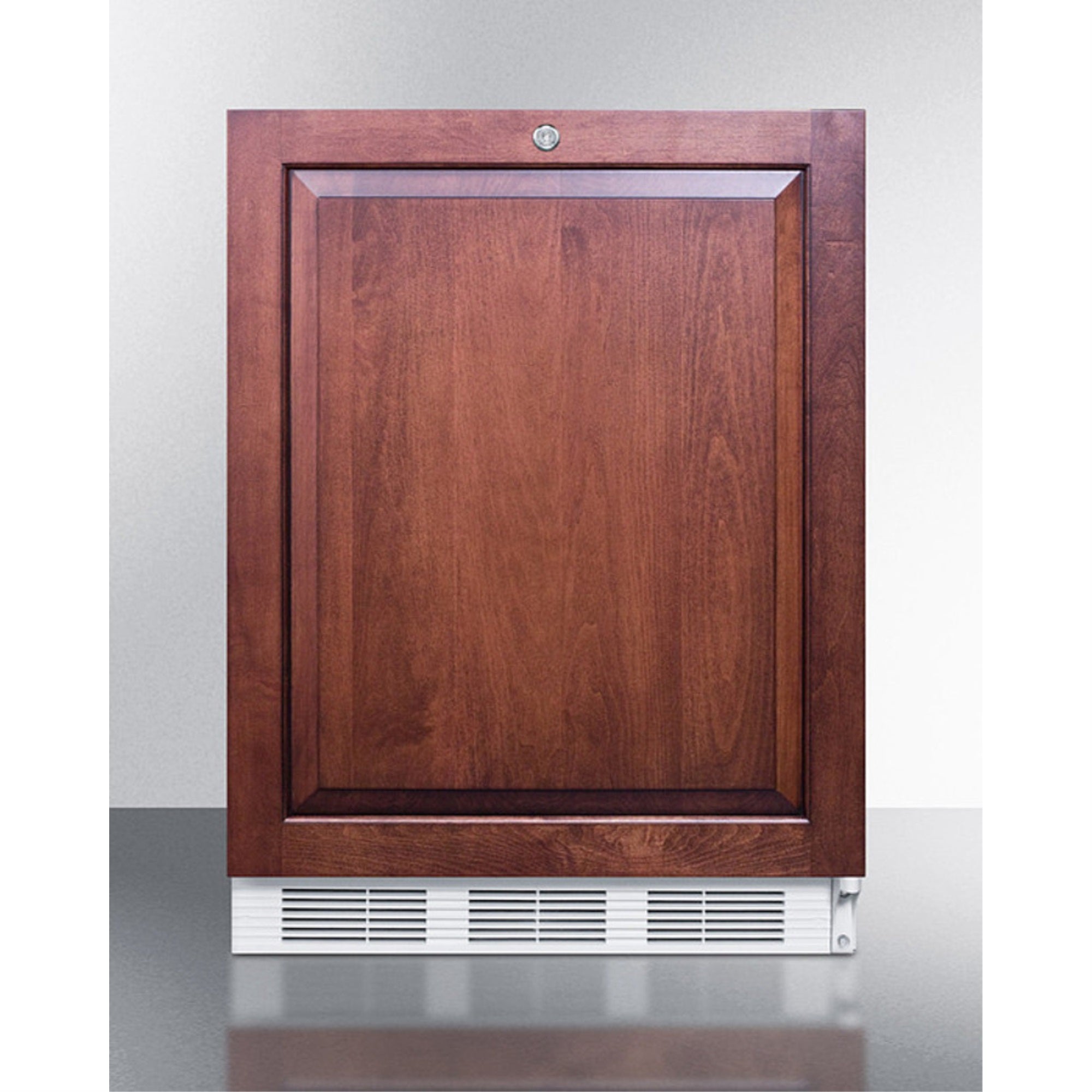 ADA compliant commercial allrefrigerator for builtin general purpose use, auto defrost w/lock, integrated door frame for overl