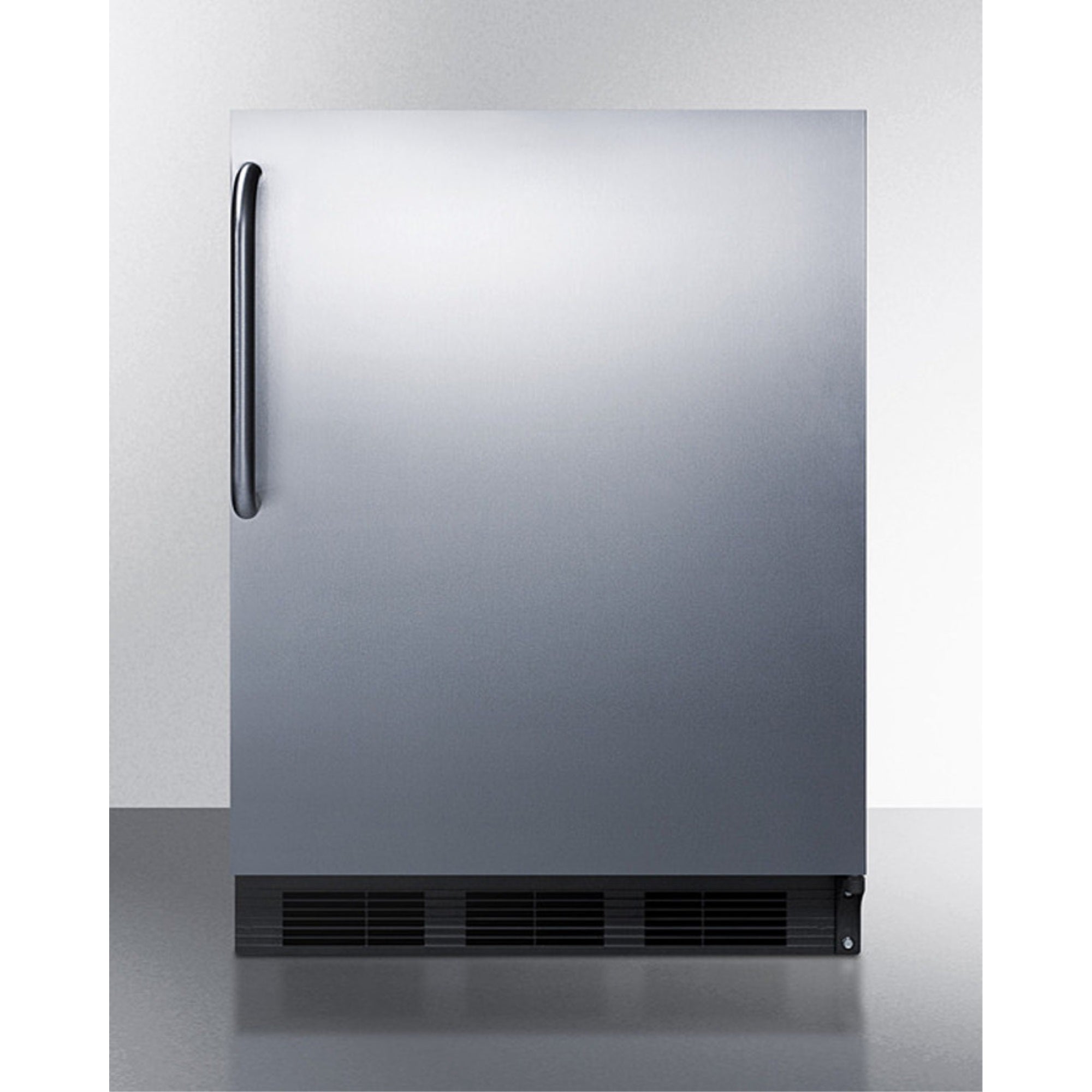 ADA compliant builtin undercounter allrefrigerator for general purpose or commercial use, auto defrost w/SS door, towel bar ha